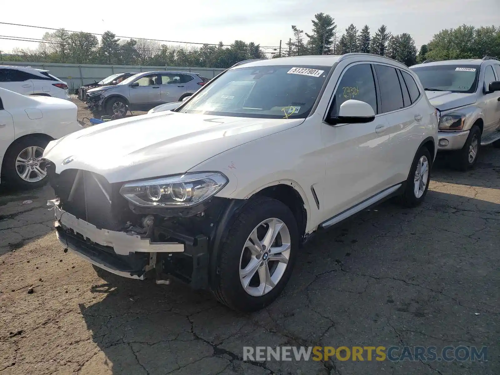 2 Photograph of a damaged car 5UXTR7C57KLR43831 BMW X3 2019