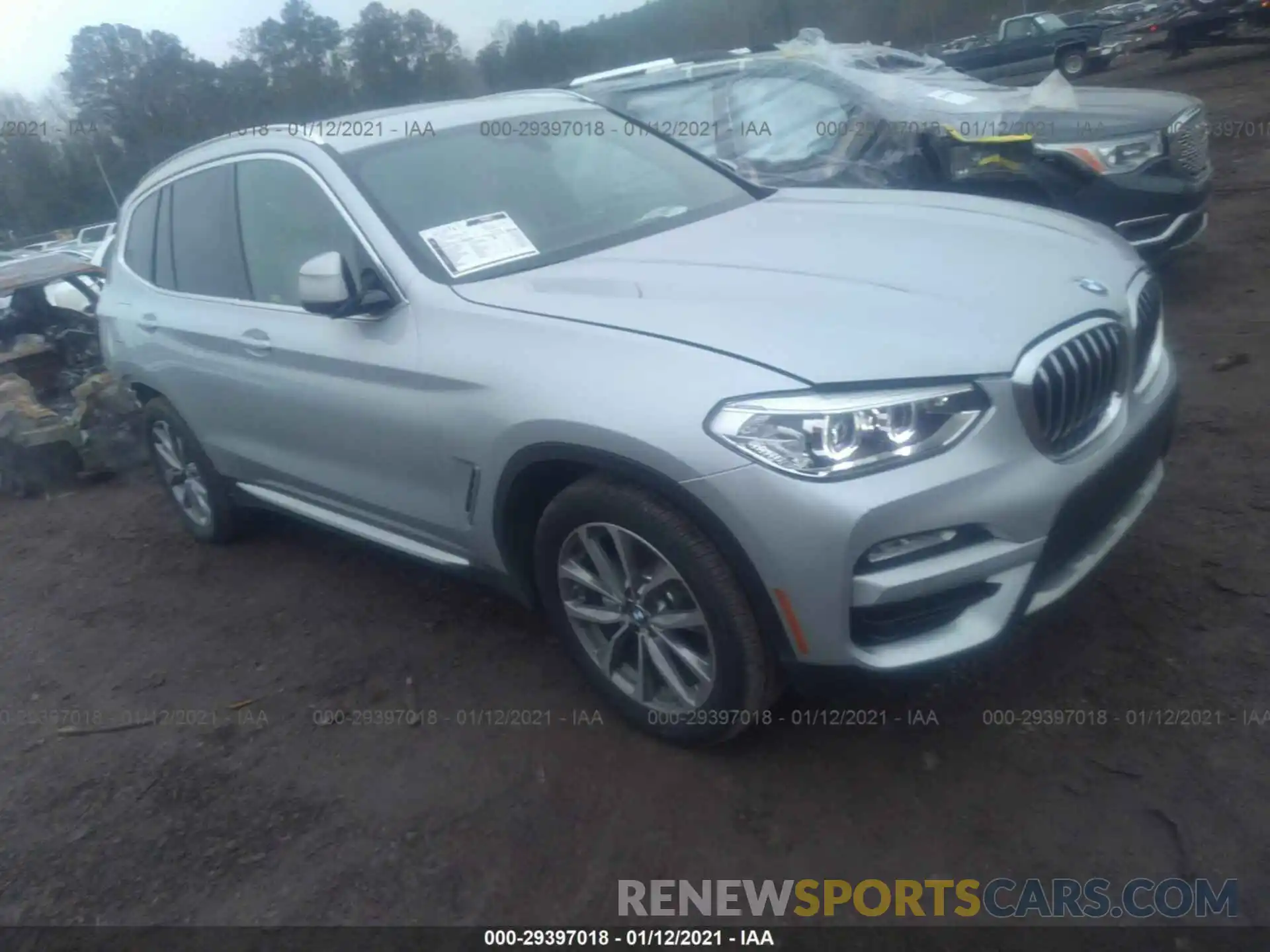 1 Photograph of a damaged car 5UXTR7C57KLR44722 BMW X3 2019