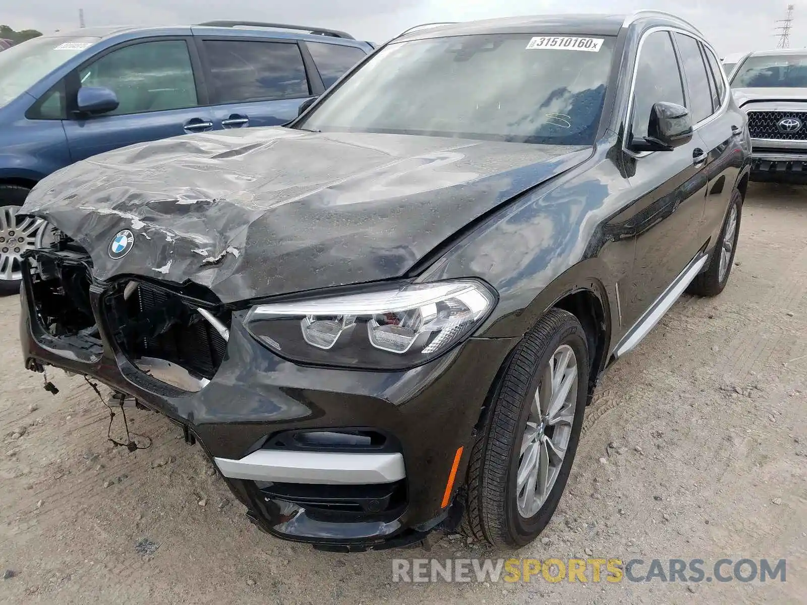 2 Photograph of a damaged car 5UXTR7C57KLR46485 BMW X3 2019