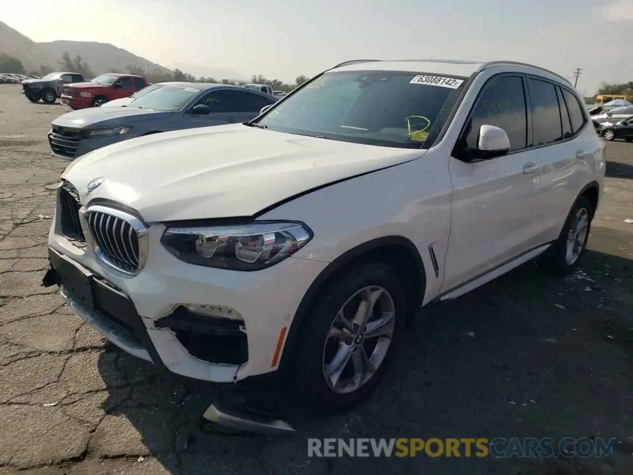 2 Photograph of a damaged car 5UXTR7C57KLR47314 BMW X3 2019