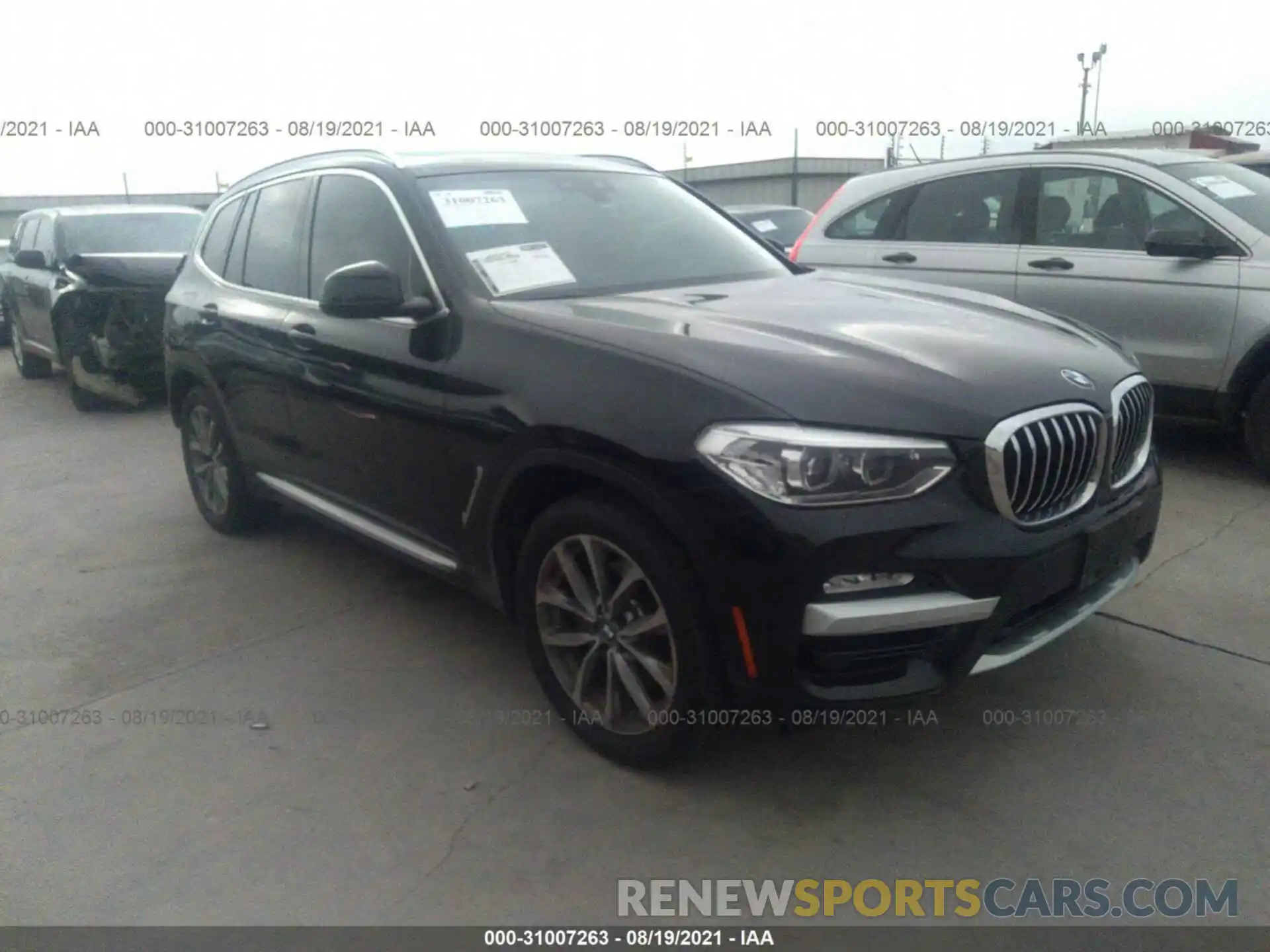 1 Photograph of a damaged car 5UXTR7C57KLR48835 BMW X3 2019