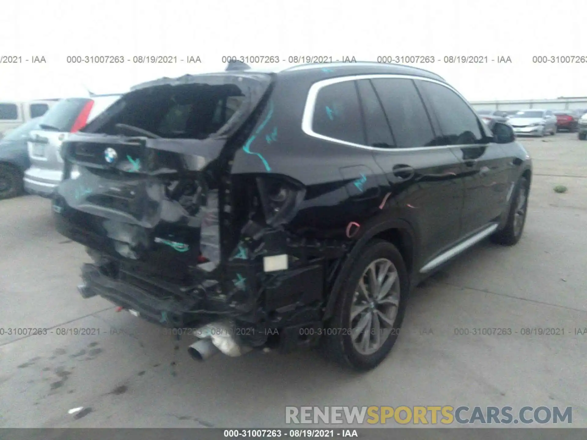 4 Фотография поврежденного автомобиля 5UXTR7C57KLR48835 BMW X3 2019