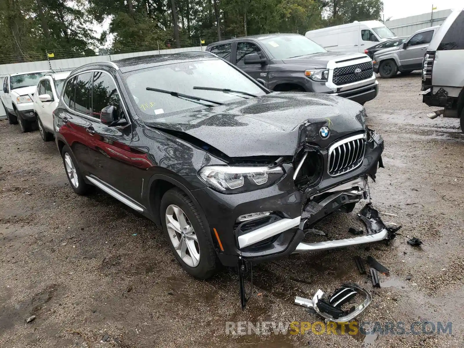 1 Photograph of a damaged car 5UXTR7C57KLR49922 BMW X3 2019