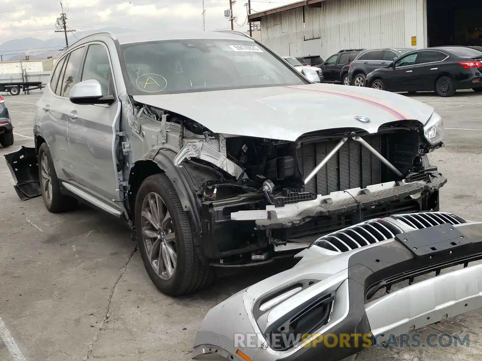 1 Photograph of a damaged car 5UXTR7C57KLR50830 BMW X3 2019