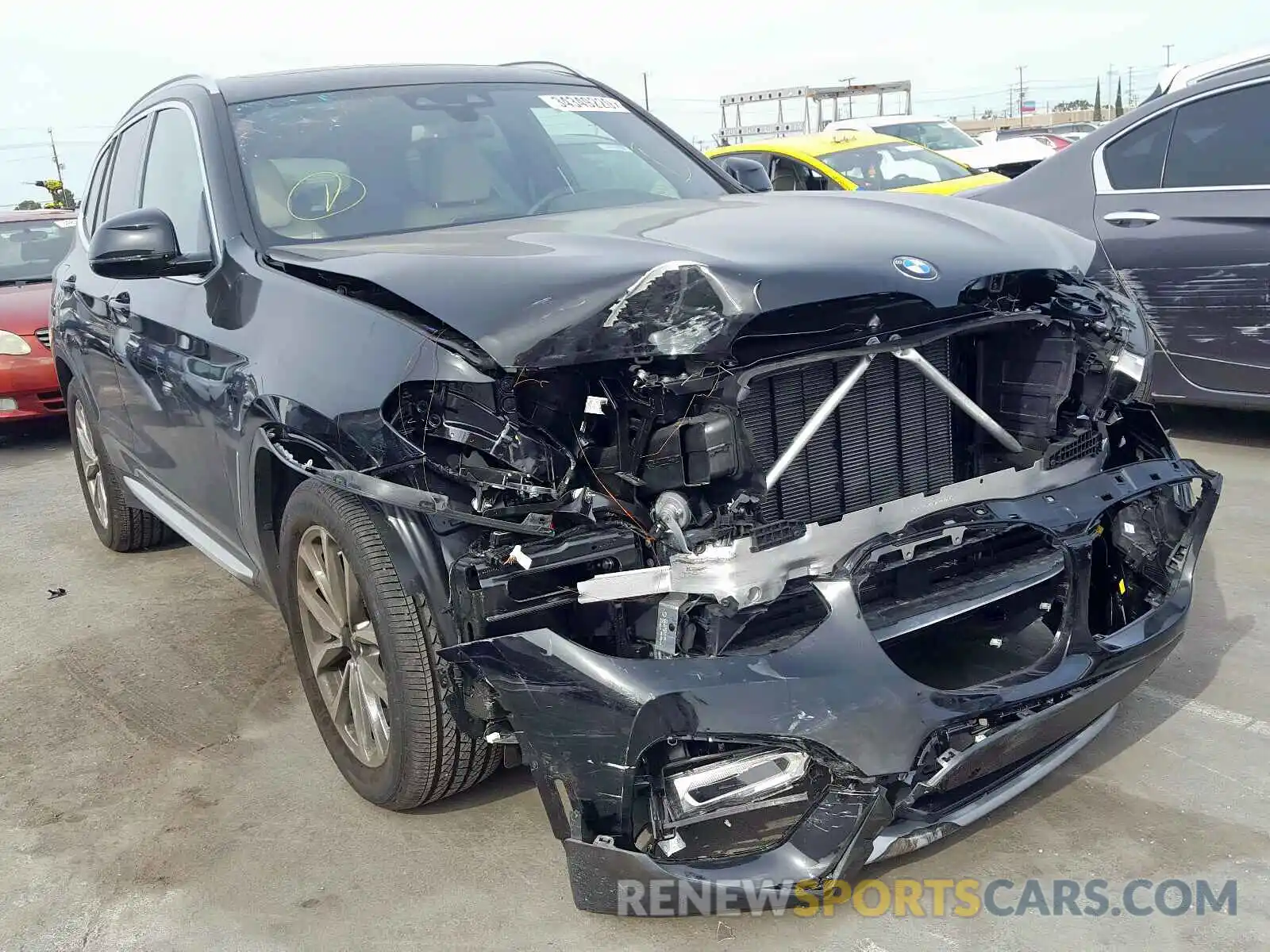 1 Photograph of a damaged car 5UXTR7C57KLR52982 BMW X3 2019