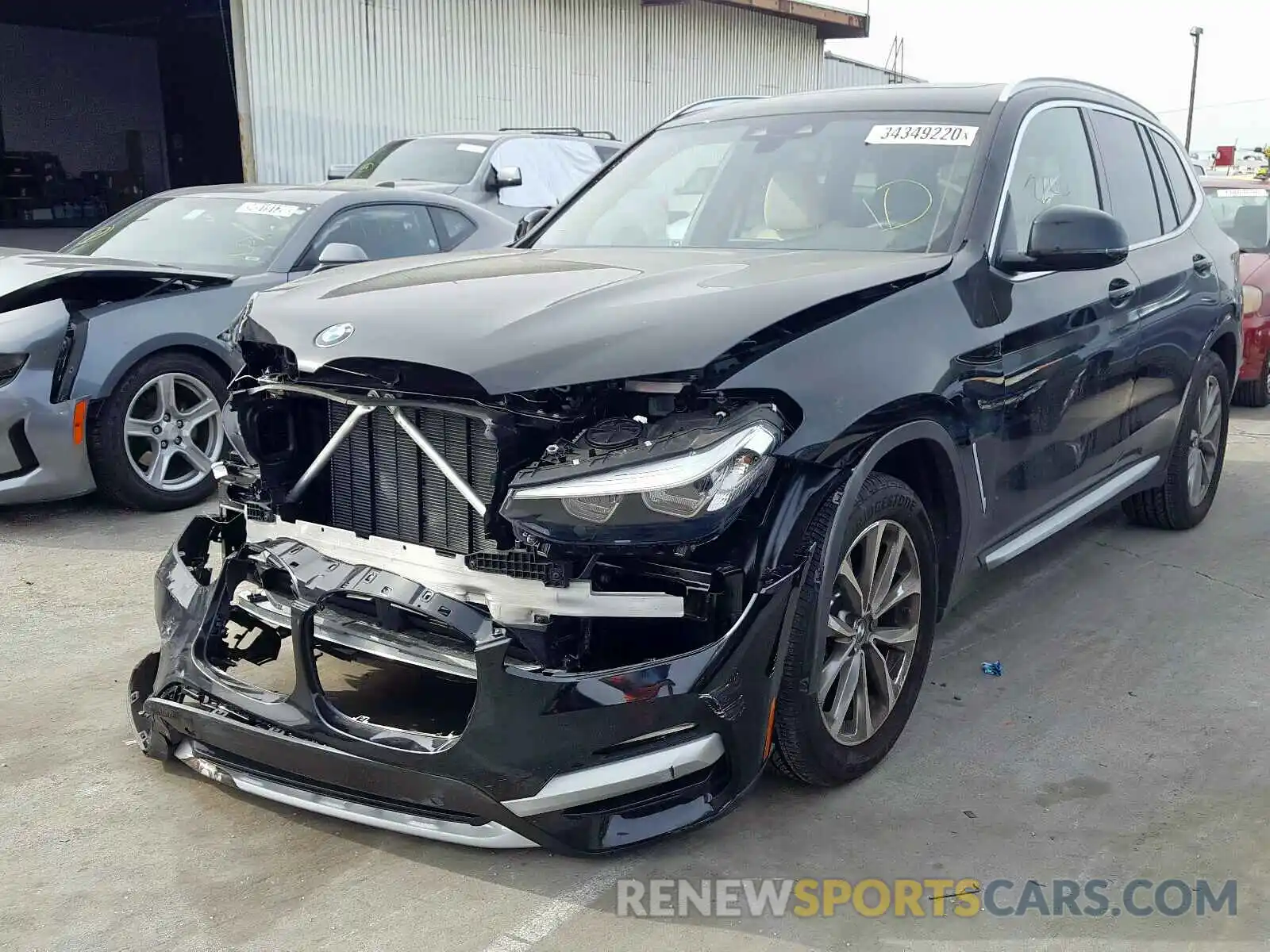 2 Photograph of a damaged car 5UXTR7C57KLR52982 BMW X3 2019