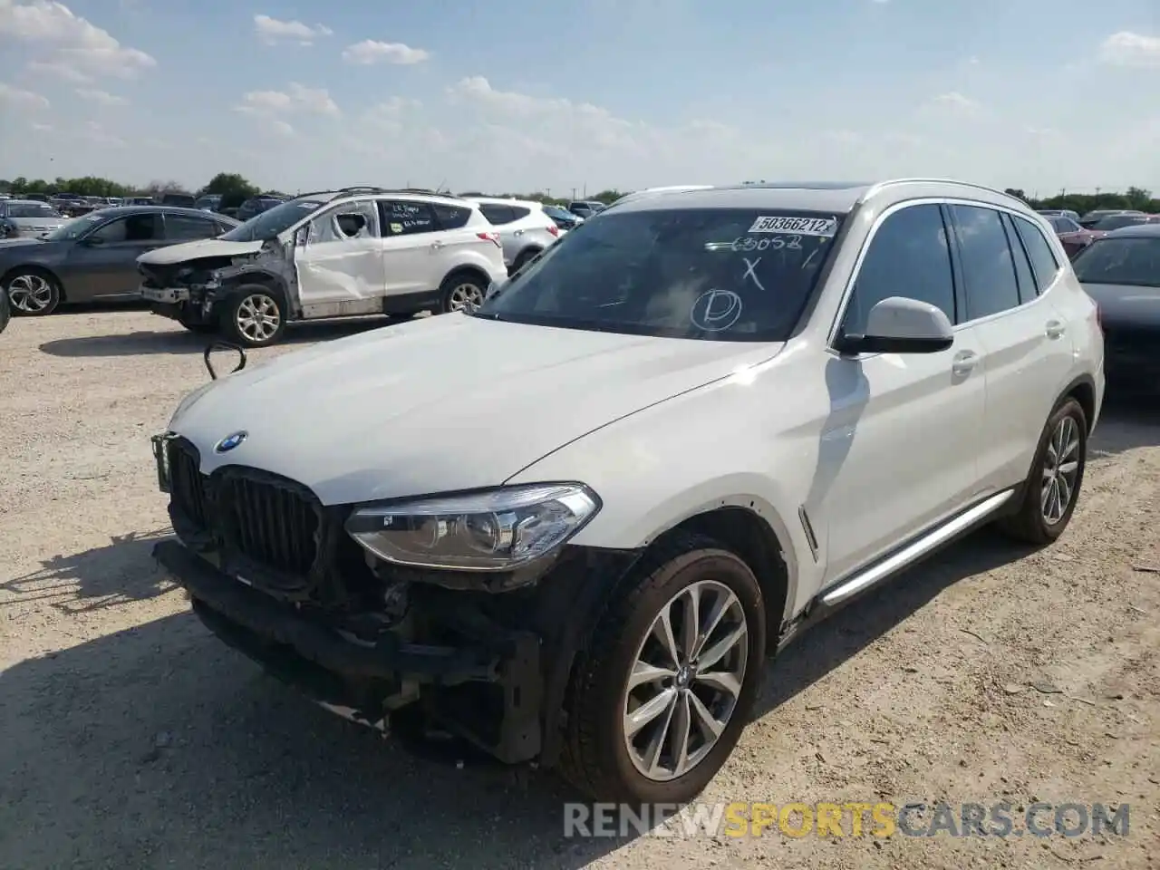 2 Photograph of a damaged car 5UXTR7C58KLE94002 BMW X3 2019