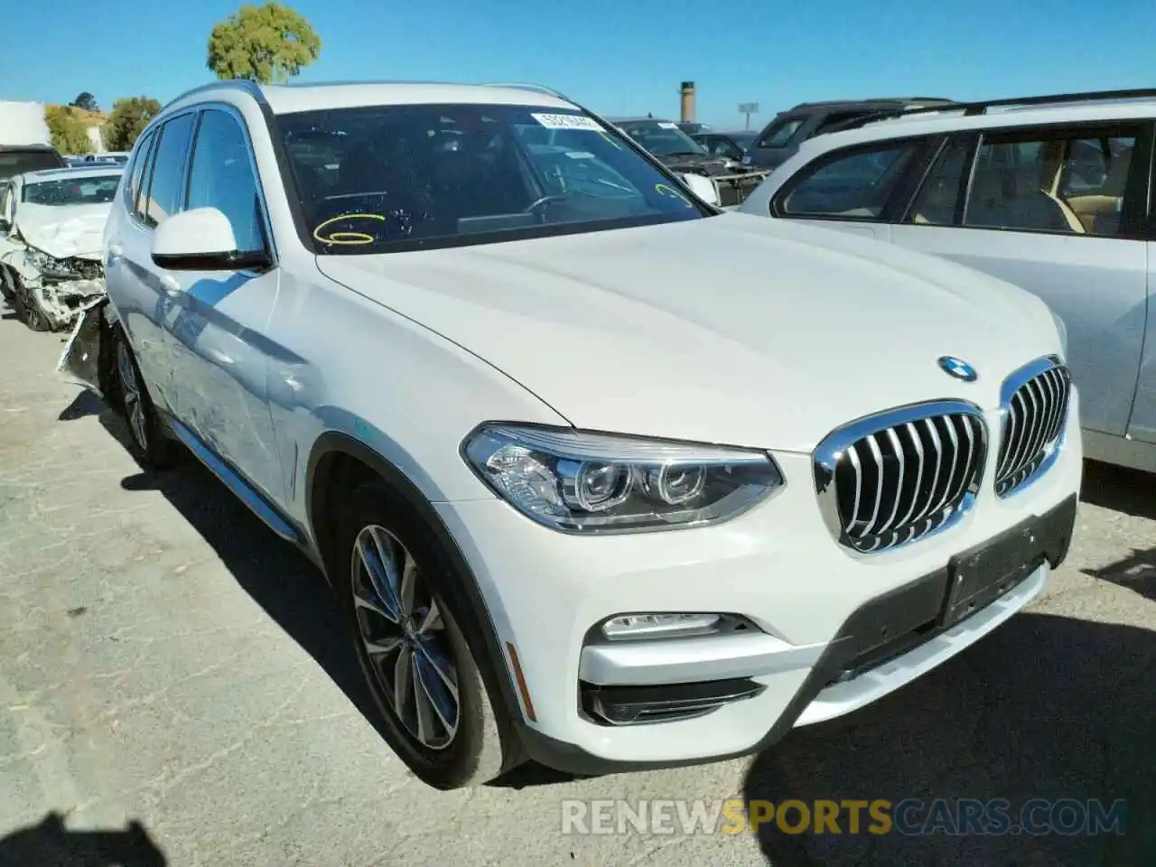 1 Photograph of a damaged car 5UXTR7C58KLE94081 BMW X3 2019