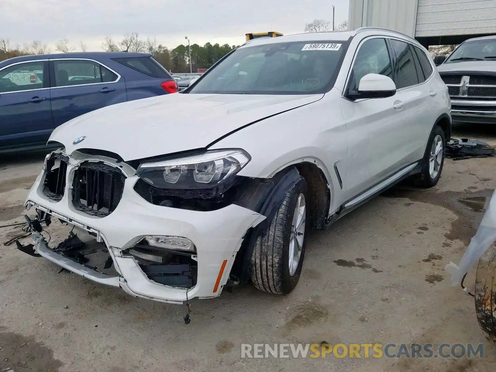 2 Photograph of a damaged car 5UXTR7C58KLE96381 BMW X3 2019