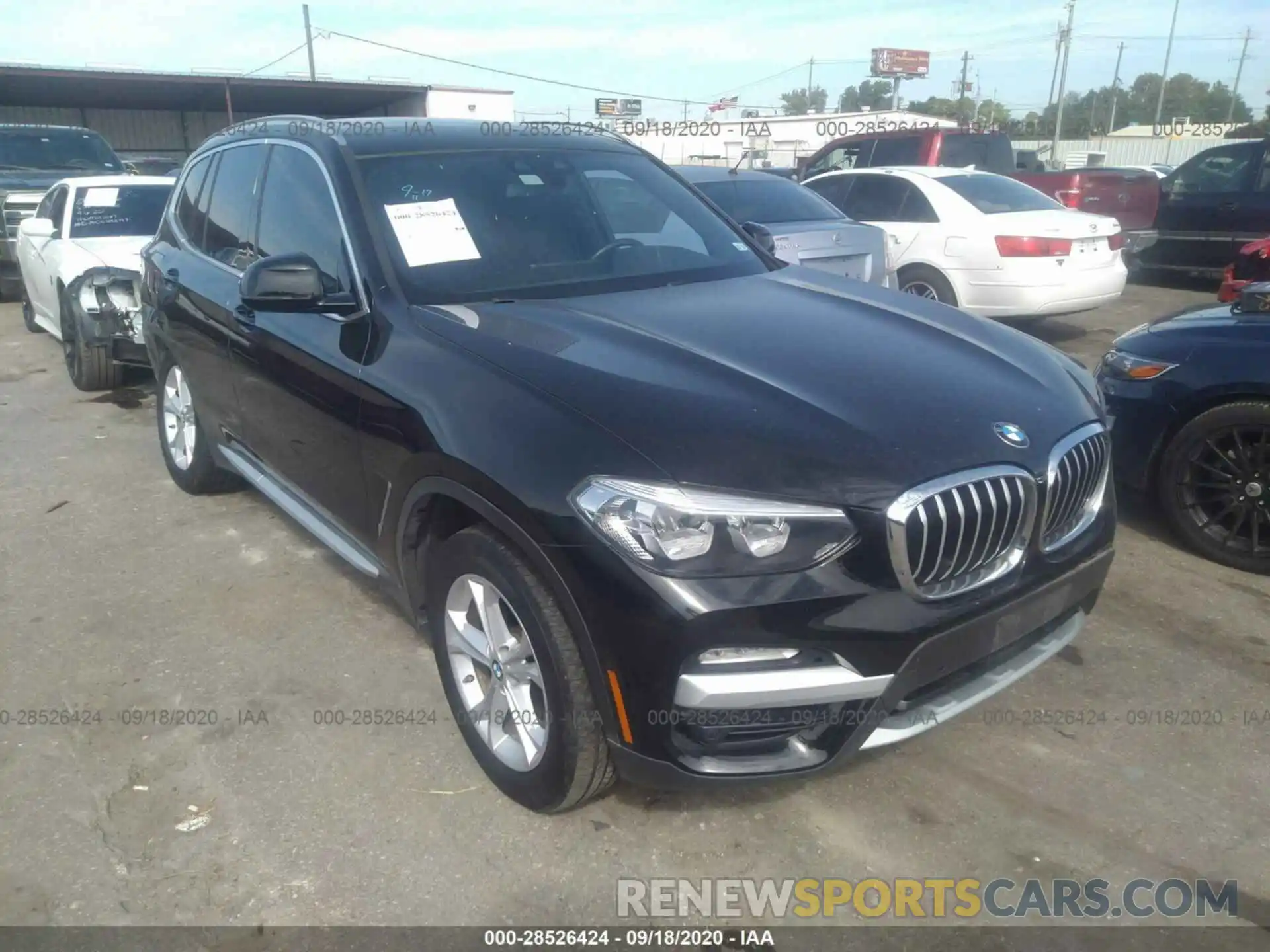 1 Photograph of a damaged car 5UXTR7C58KLF24664 BMW X3 2019