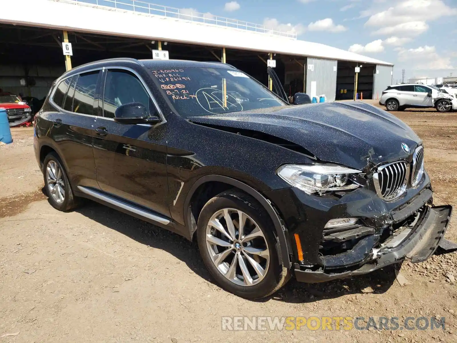 1 Photograph of a damaged car 5UXTR7C58KLF26494 BMW X3 2019