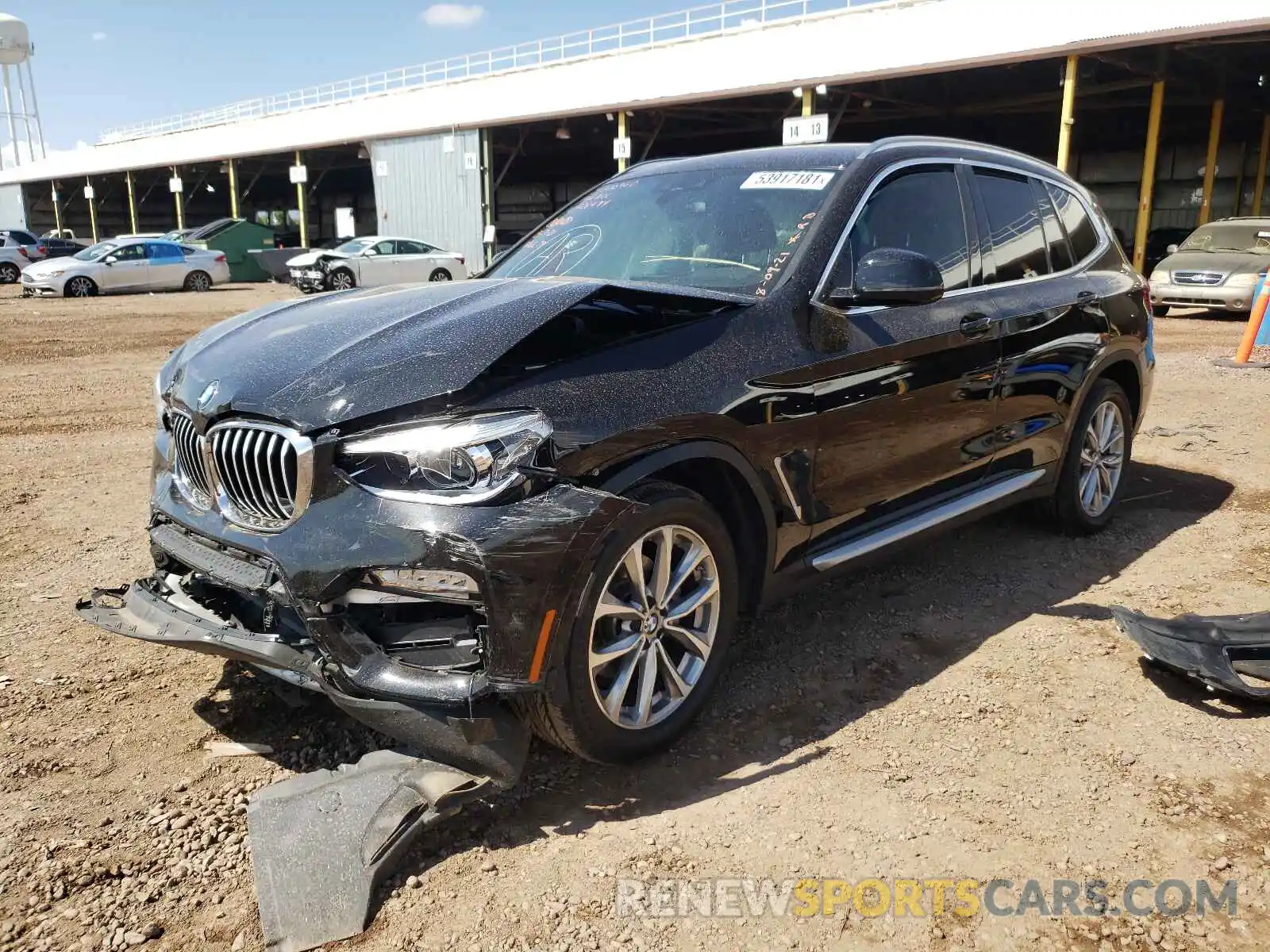 2 Photograph of a damaged car 5UXTR7C58KLF26494 BMW X3 2019