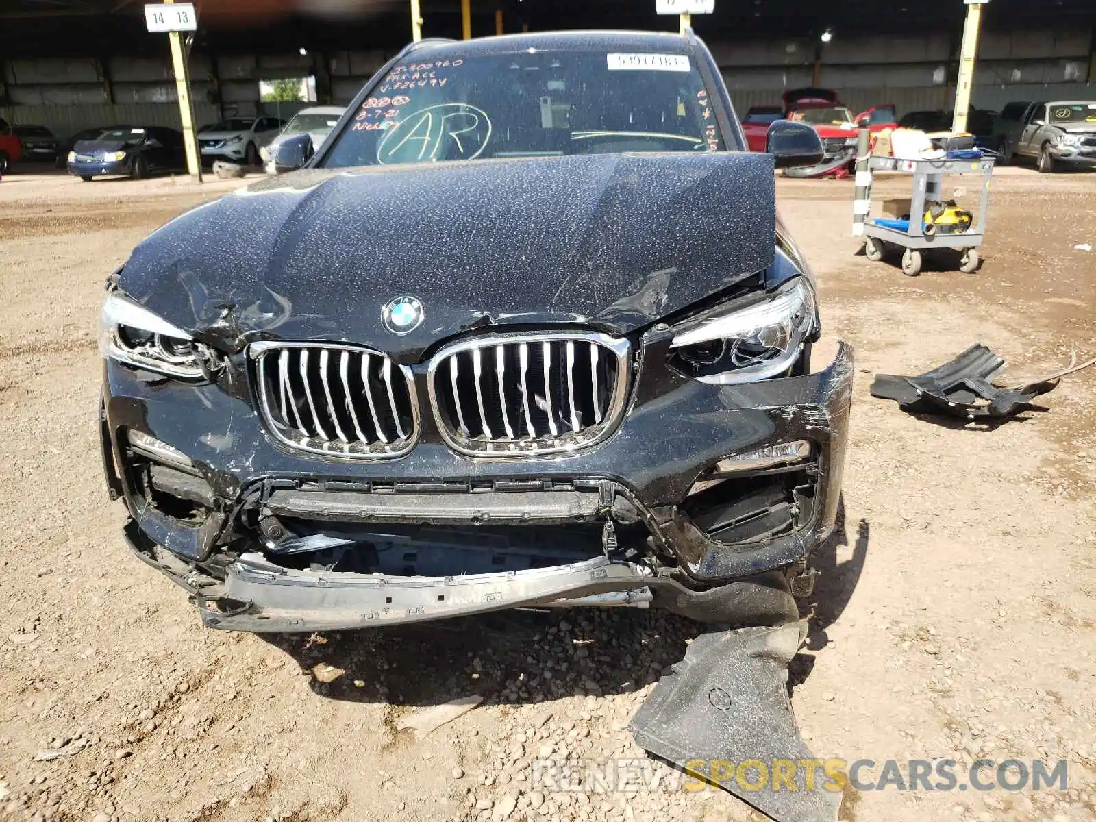 9 Photograph of a damaged car 5UXTR7C58KLF26494 BMW X3 2019