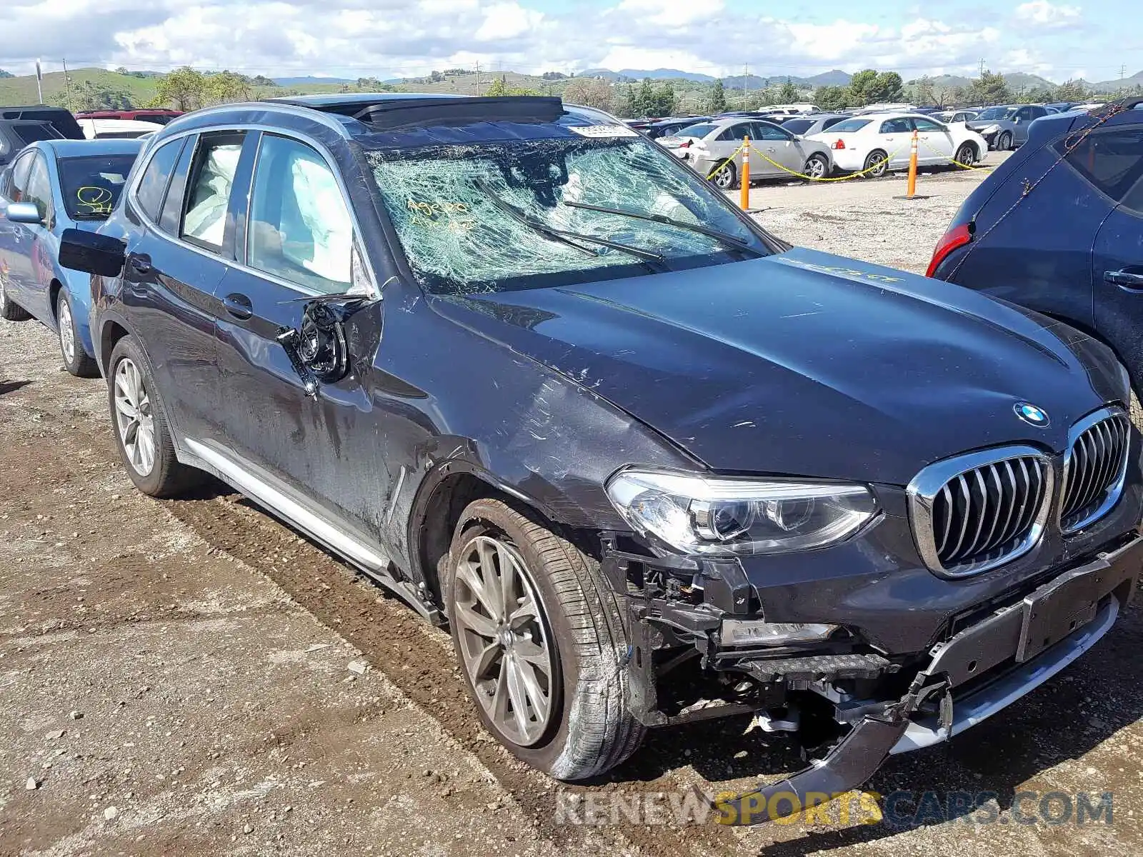 1 Photograph of a damaged car 5UXTR7C58KLF26690 BMW X3 2019