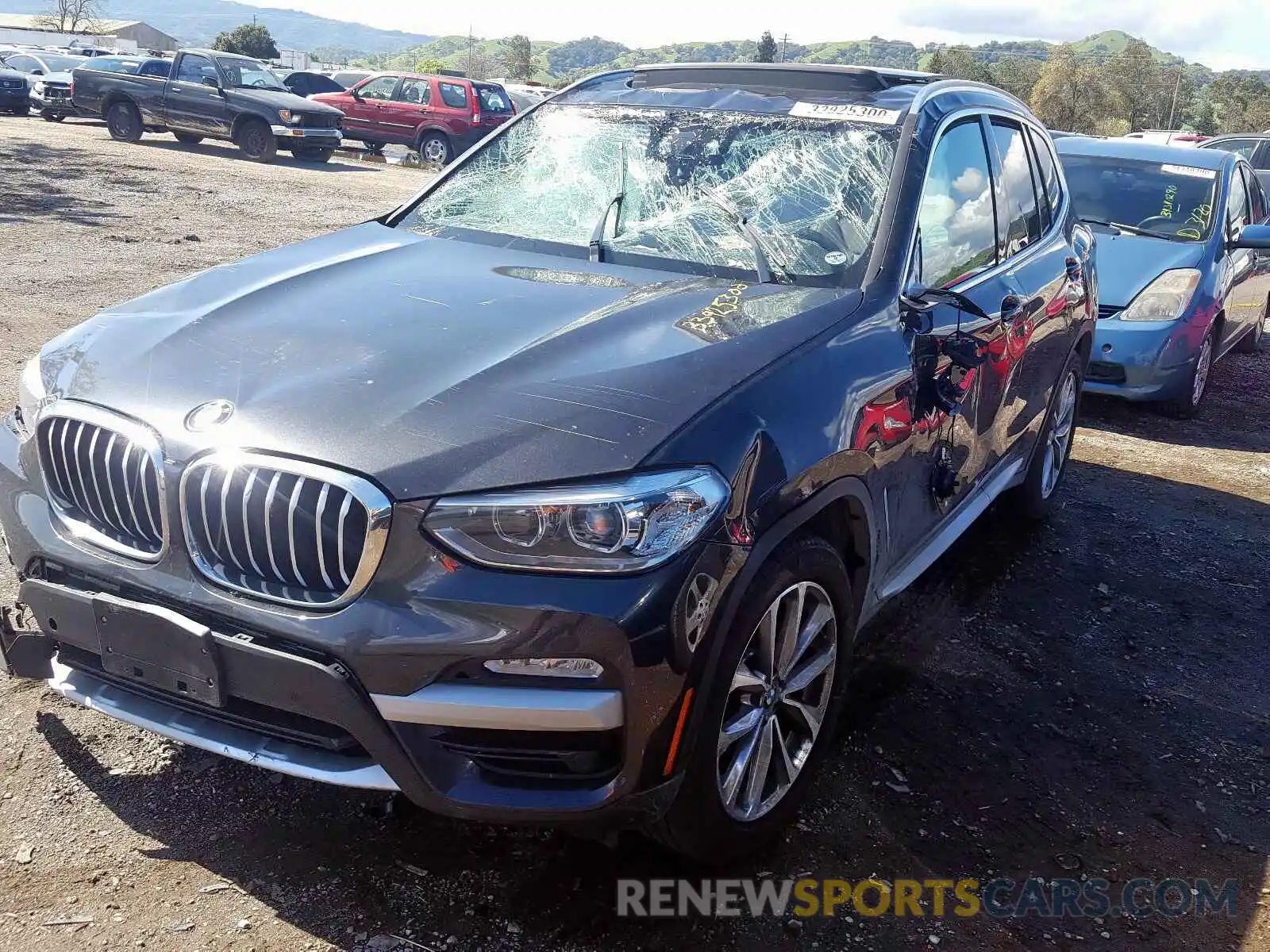 2 Photograph of a damaged car 5UXTR7C58KLF26690 BMW X3 2019