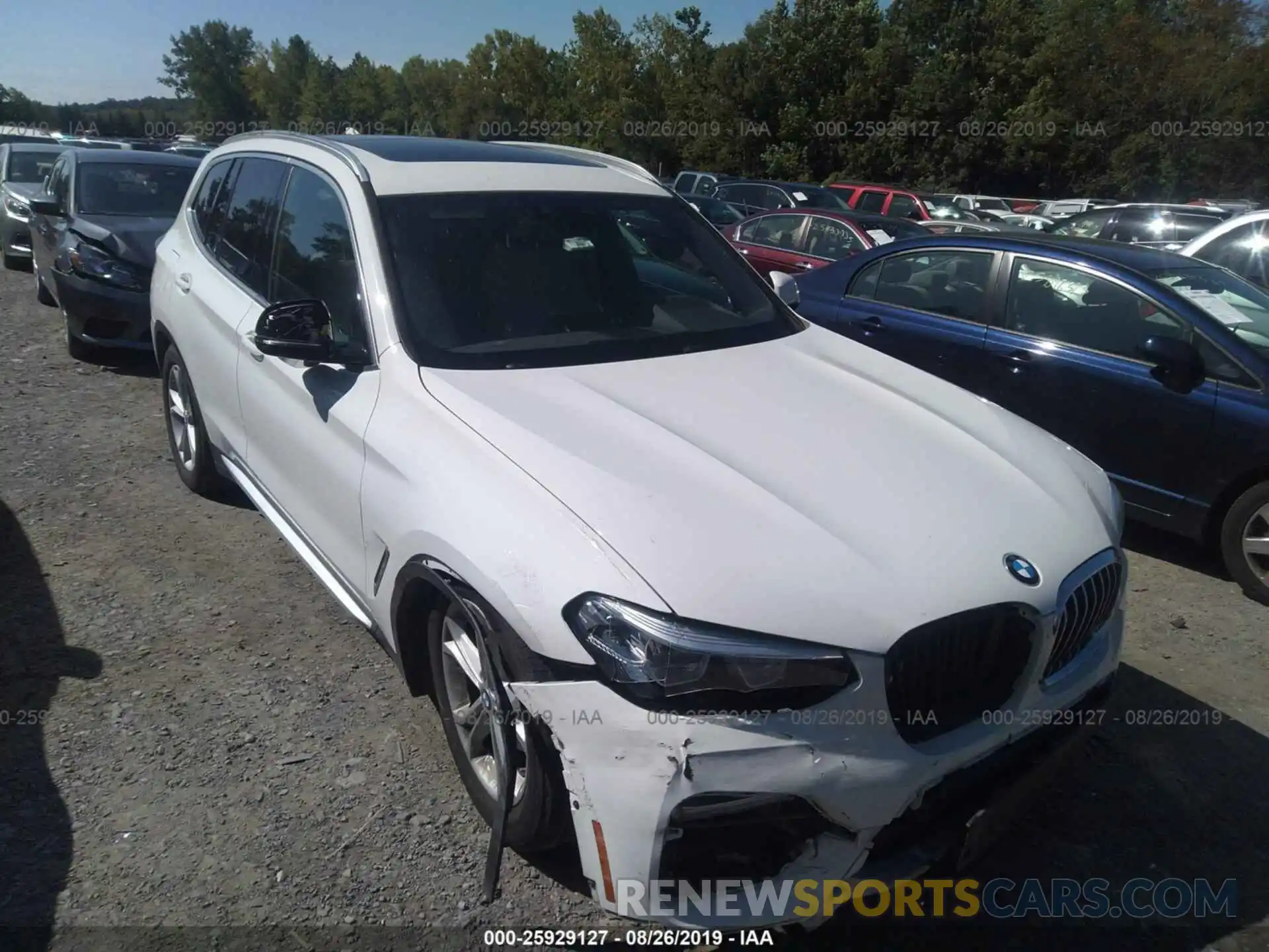 1 Photograph of a damaged car 5UXTR7C58KLF26978 BMW X3 2019