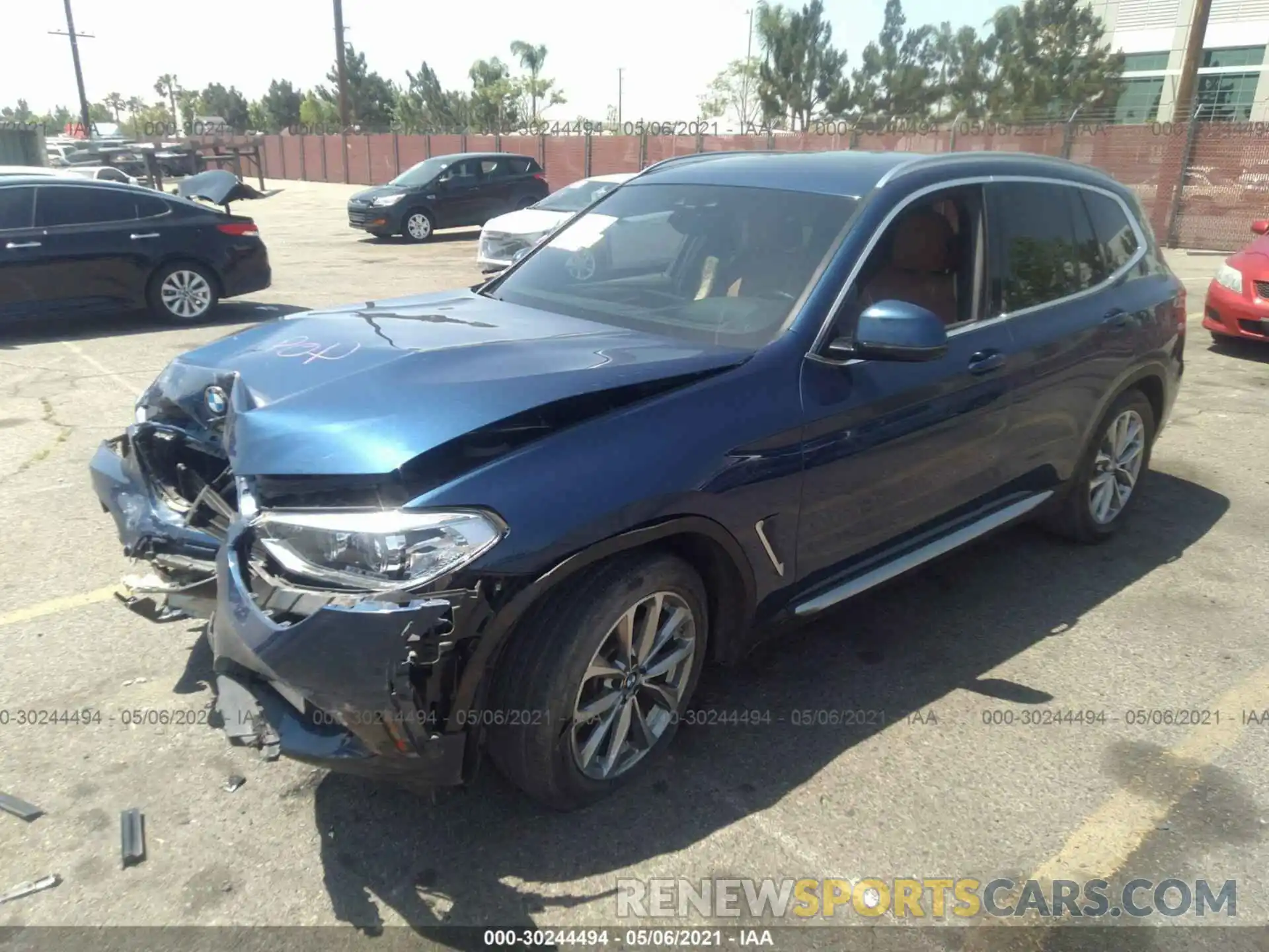 2 Photograph of a damaged car 5UXTR7C58KLF28083 BMW X3 2019