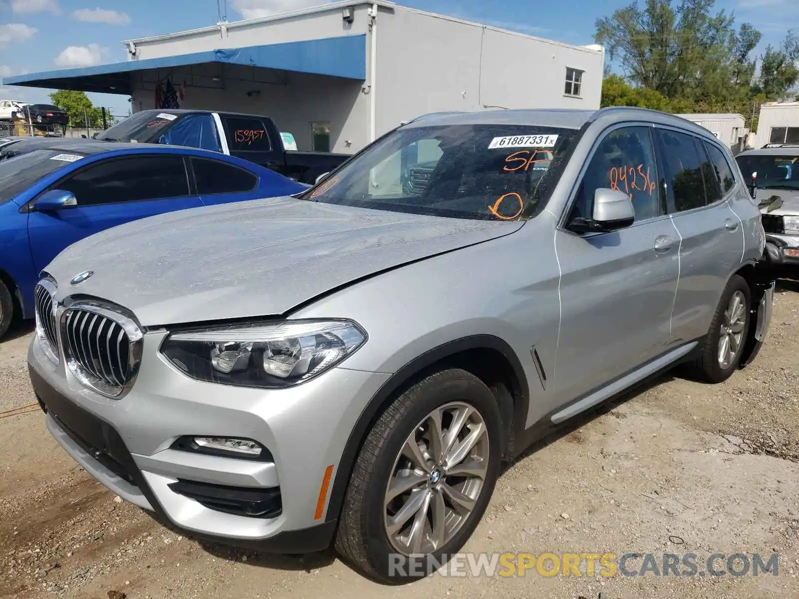 2 Photograph of a damaged car 5UXTR7C58KLF29931 BMW X3 2019