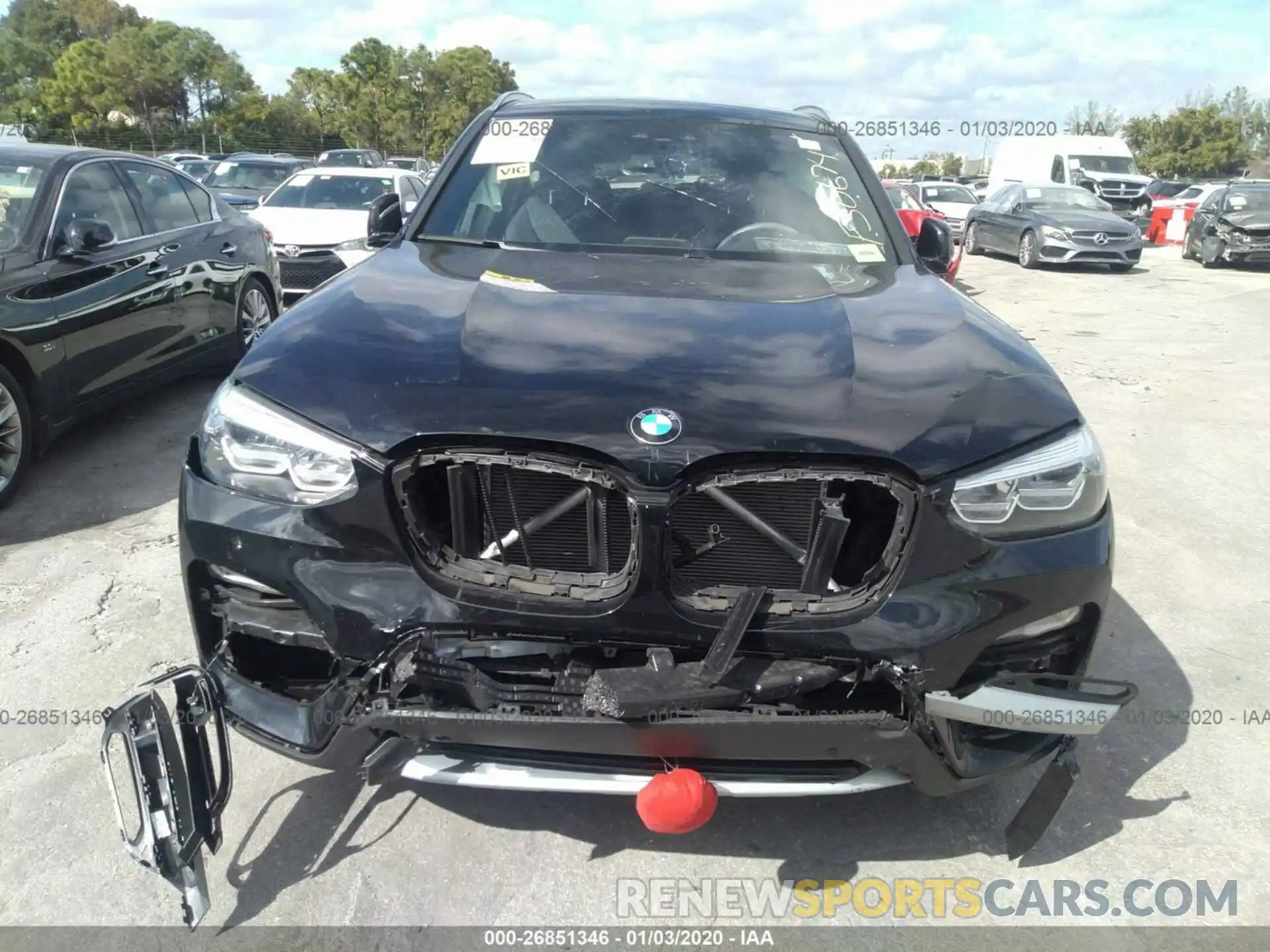 6 Photograph of a damaged car 5UXTR7C58KLF30674 BMW X3 2019