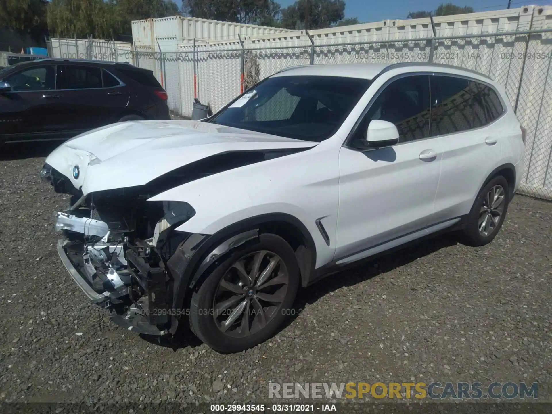 2 Photograph of a damaged car 5UXTR7C58KLF32151 BMW X3 2019