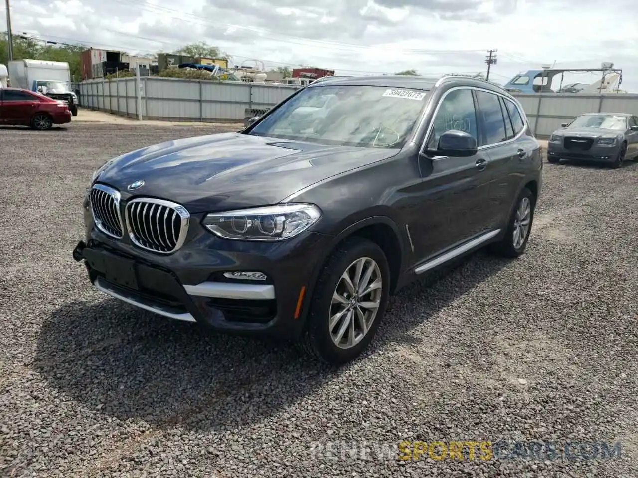 2 Photograph of a damaged car 5UXTR7C58KLF33154 BMW X3 2019