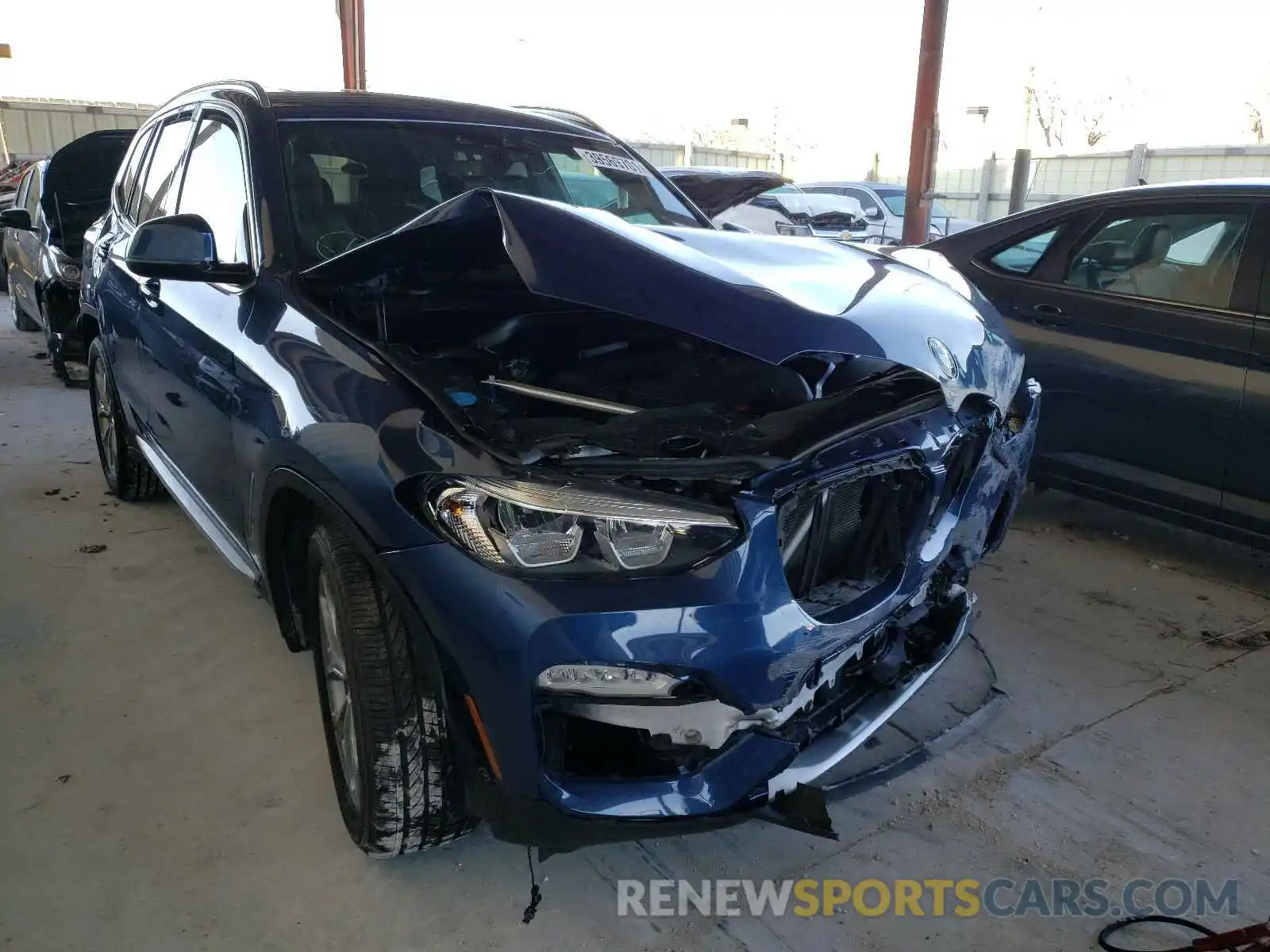 1 Photograph of a damaged car 5UXTR7C58KLF33798 BMW X3 2019