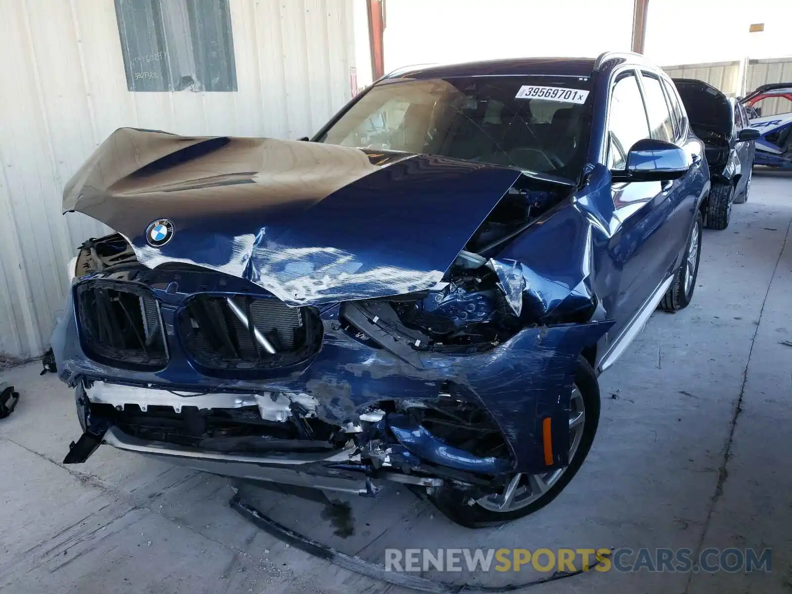 2 Photograph of a damaged car 5UXTR7C58KLF33798 BMW X3 2019