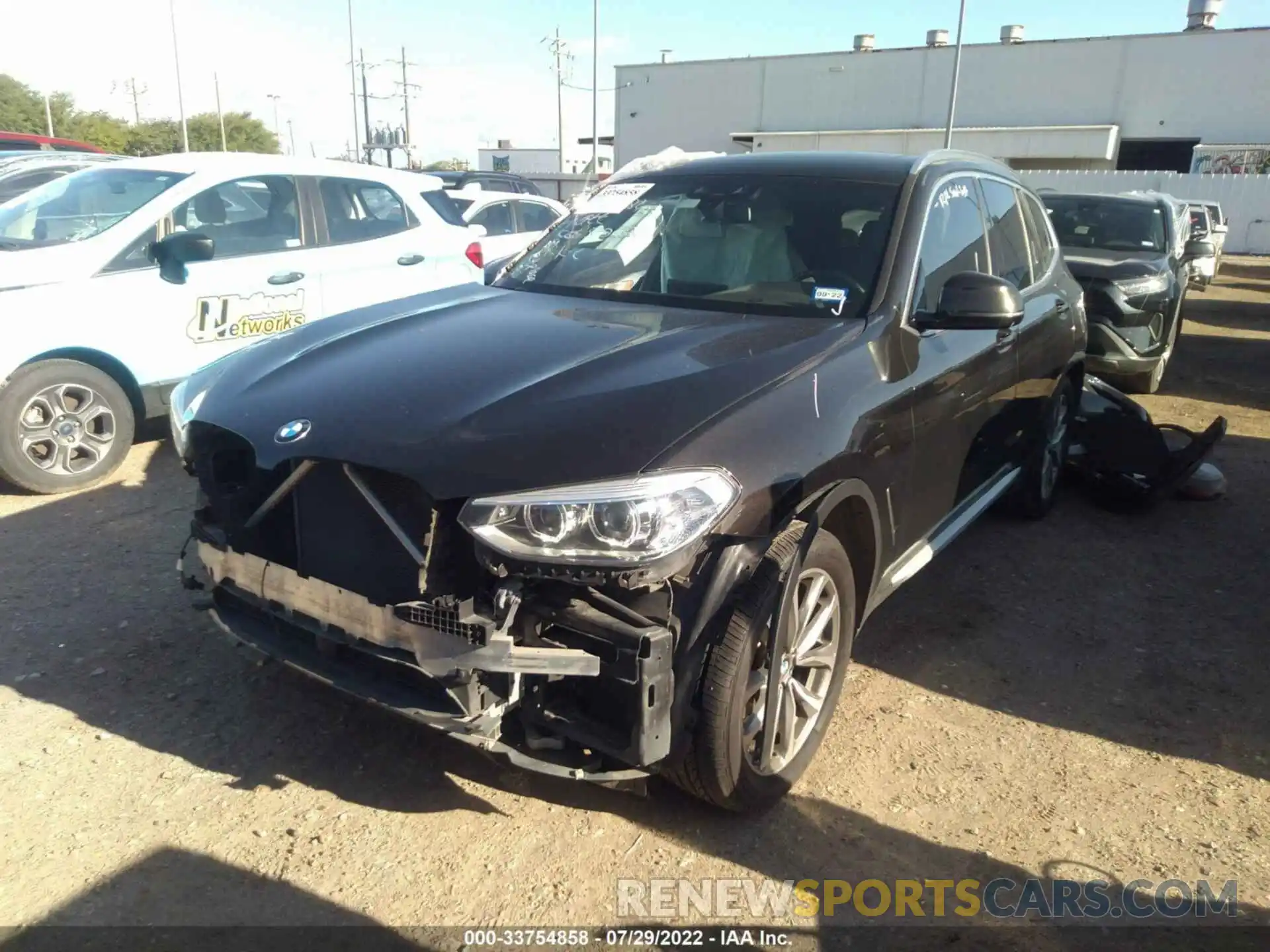 2 Photograph of a damaged car 5UXTR7C58KLF35308 BMW X3 2019