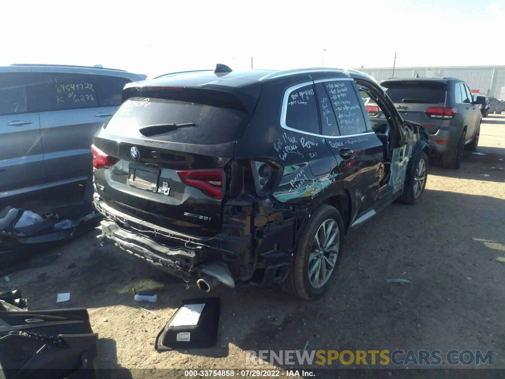 4 Photograph of a damaged car 5UXTR7C58KLF35308 BMW X3 2019