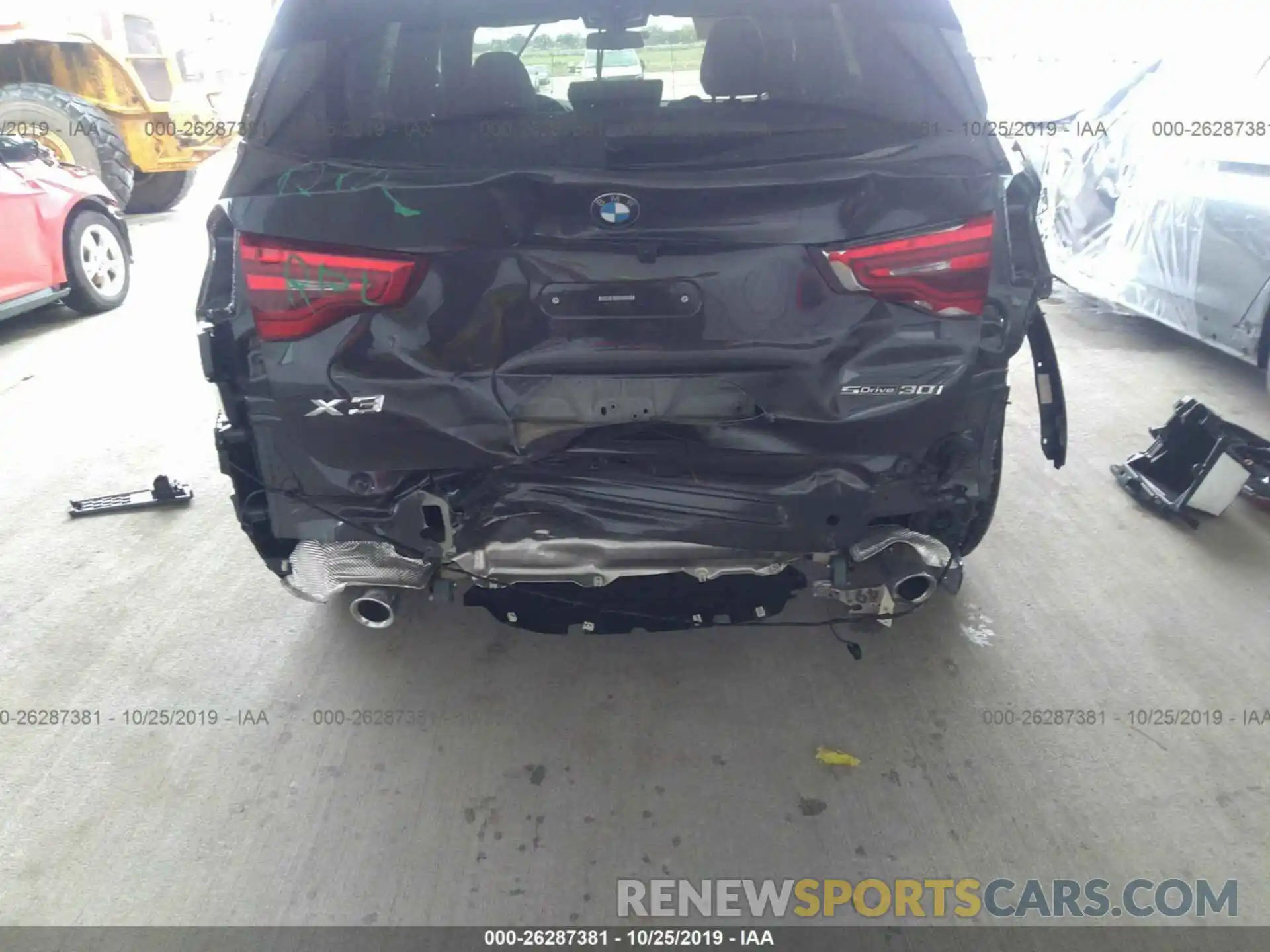 6 Photograph of a damaged car 5UXTR7C58KLF36023 BMW X3 2019