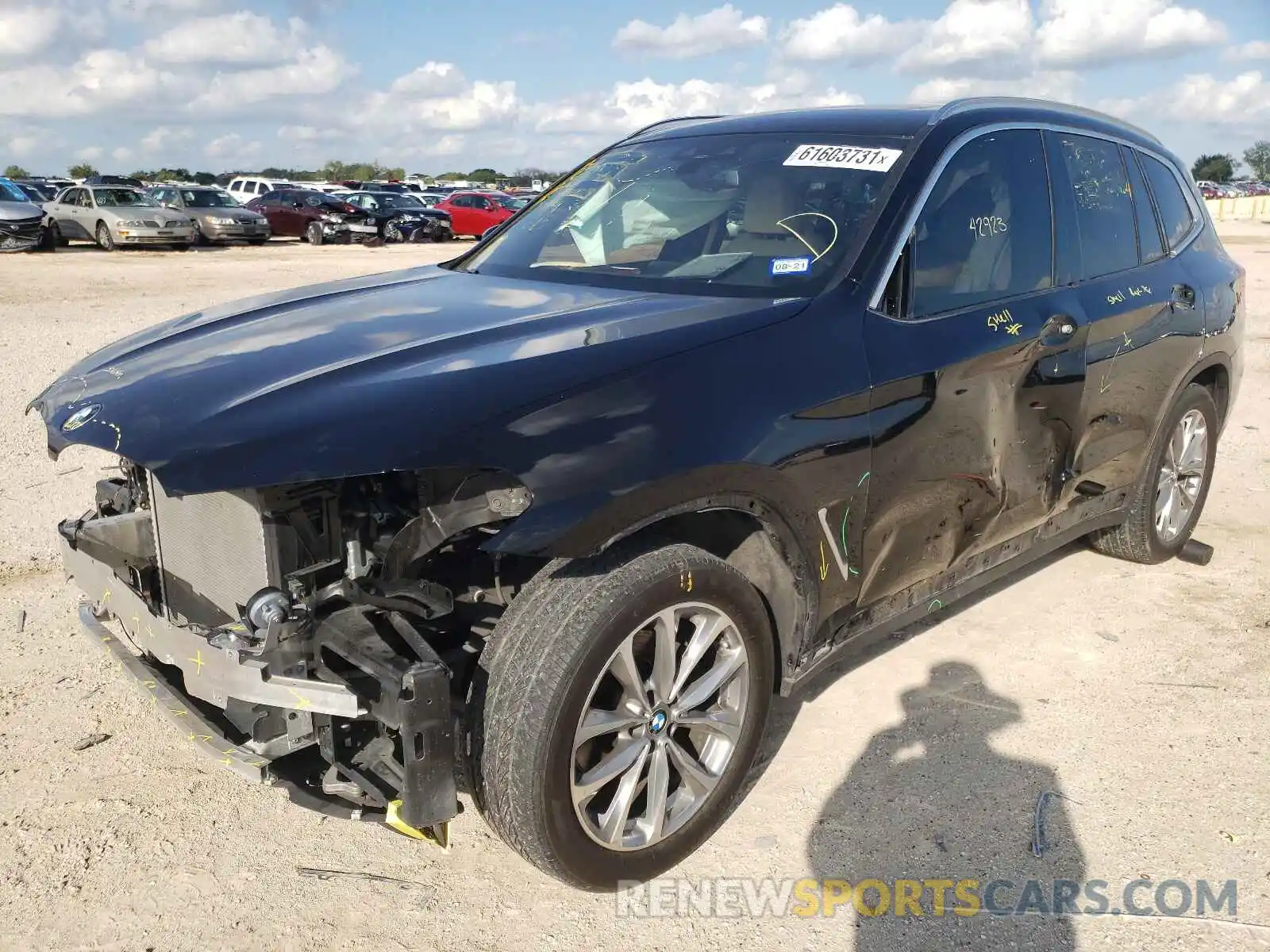 2 Photograph of a damaged car 5UXTR7C58KLF36572 BMW X3 2019