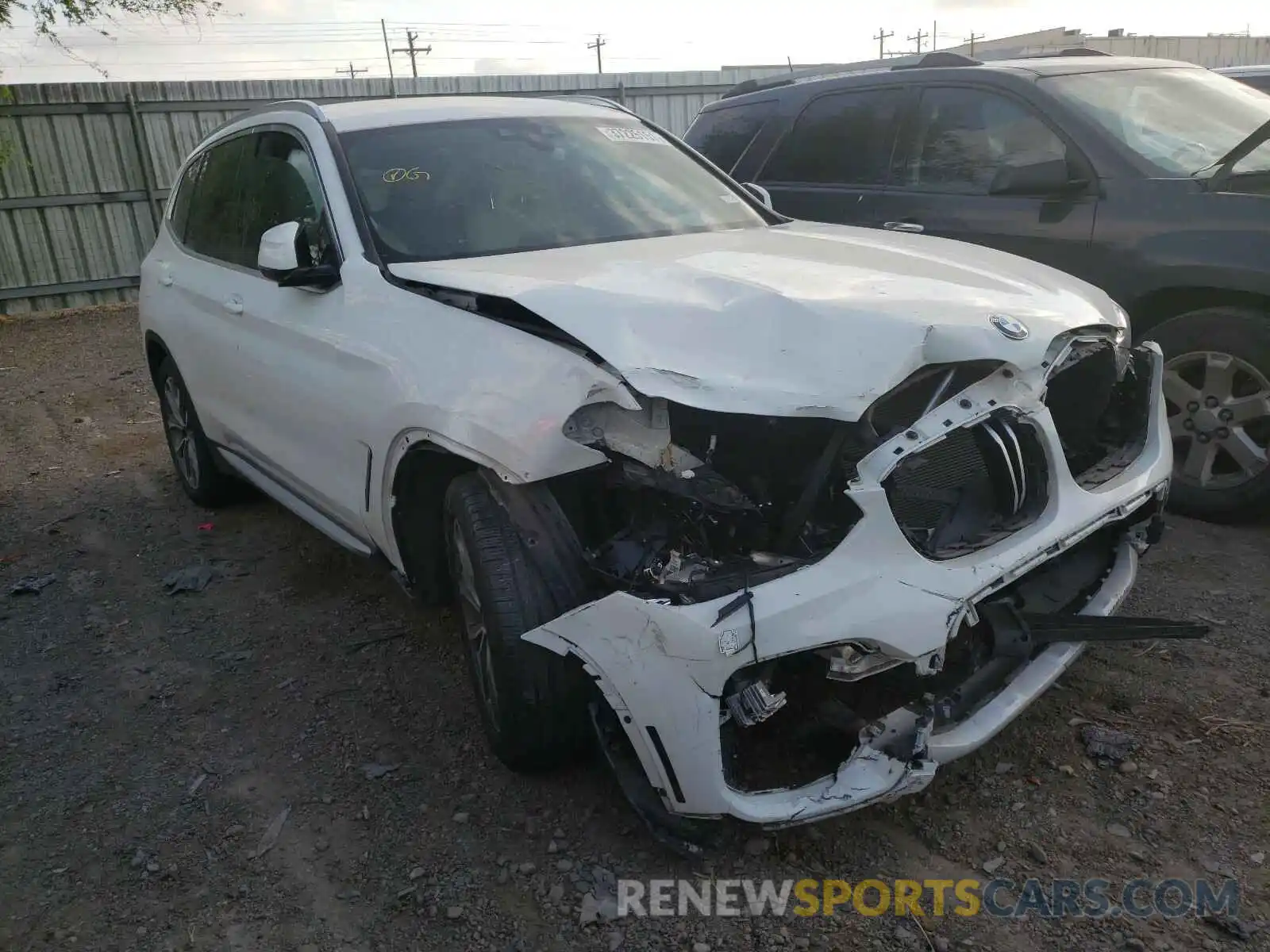 1 Photograph of a damaged car 5UXTR7C58KLF37110 BMW X3 2019