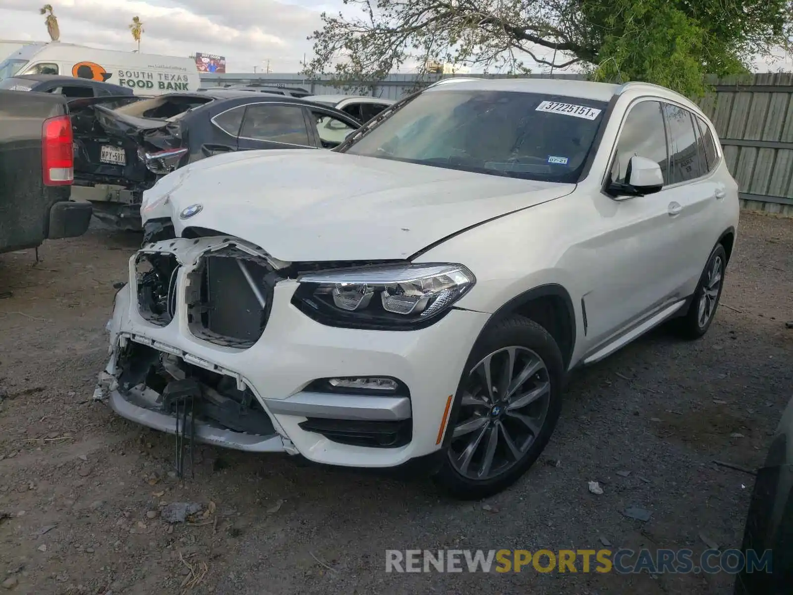2 Photograph of a damaged car 5UXTR7C58KLF37110 BMW X3 2019
