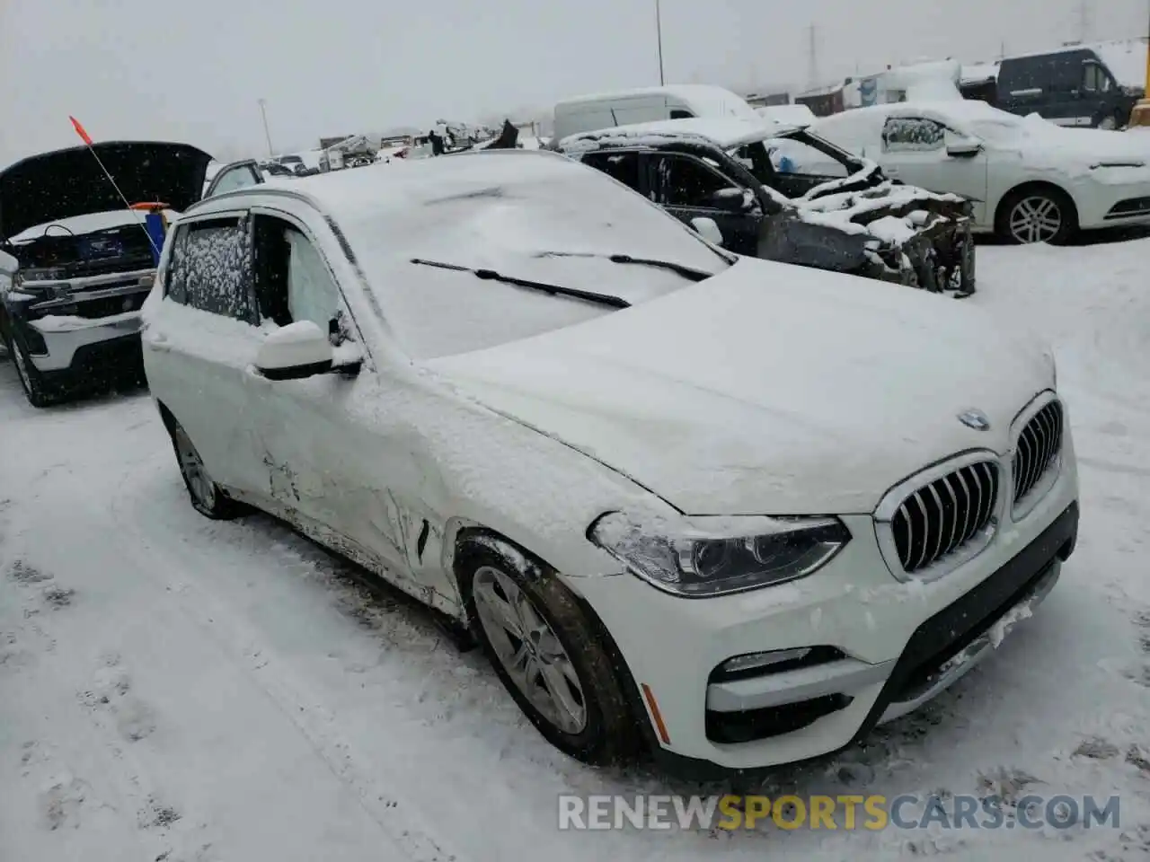 1 Photograph of a damaged car 5UXTR7C58KLR43899 BMW X3 2019