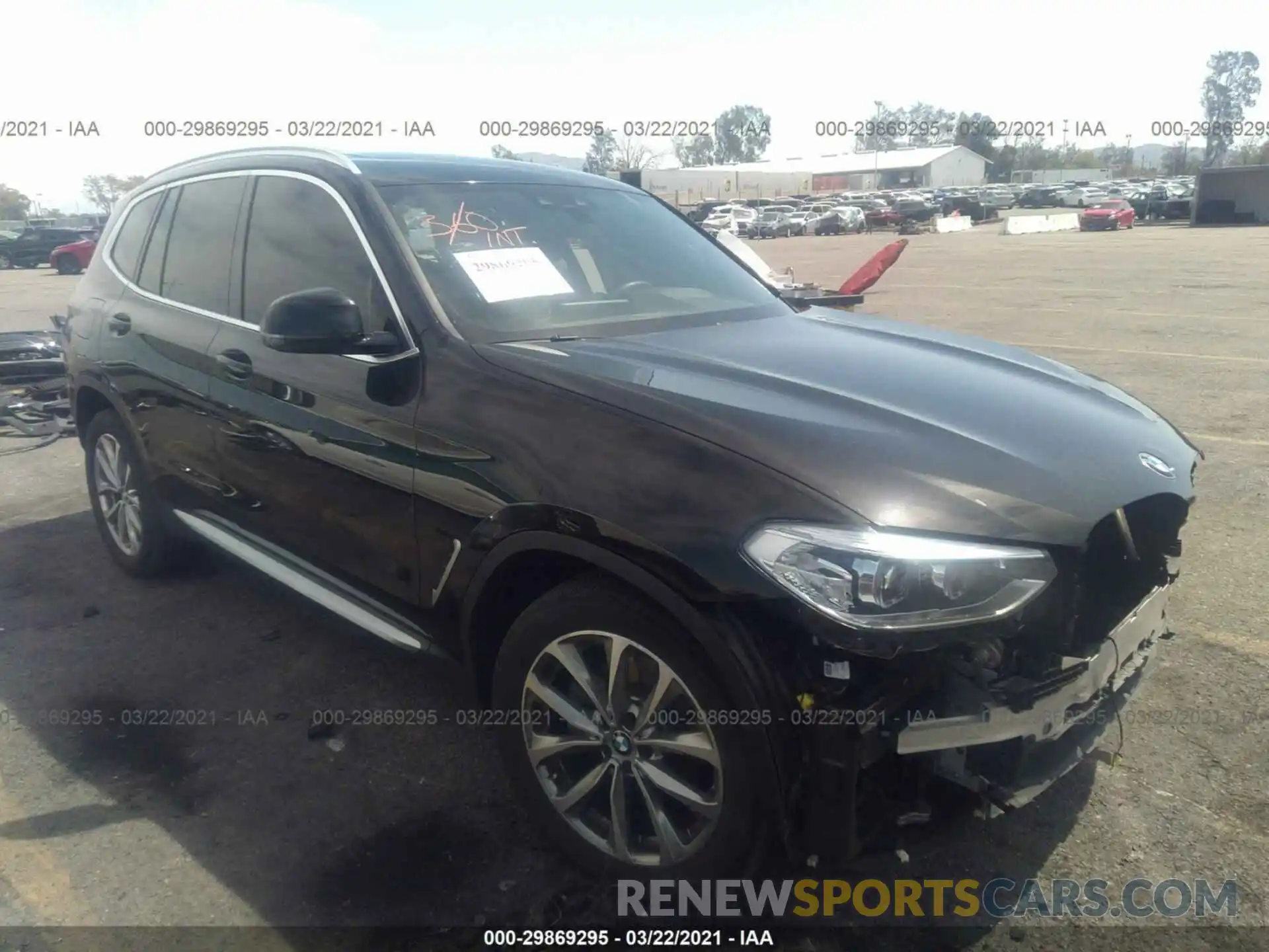 1 Photograph of a damaged car 5UXTR7C58KLR48861 BMW X3 2019