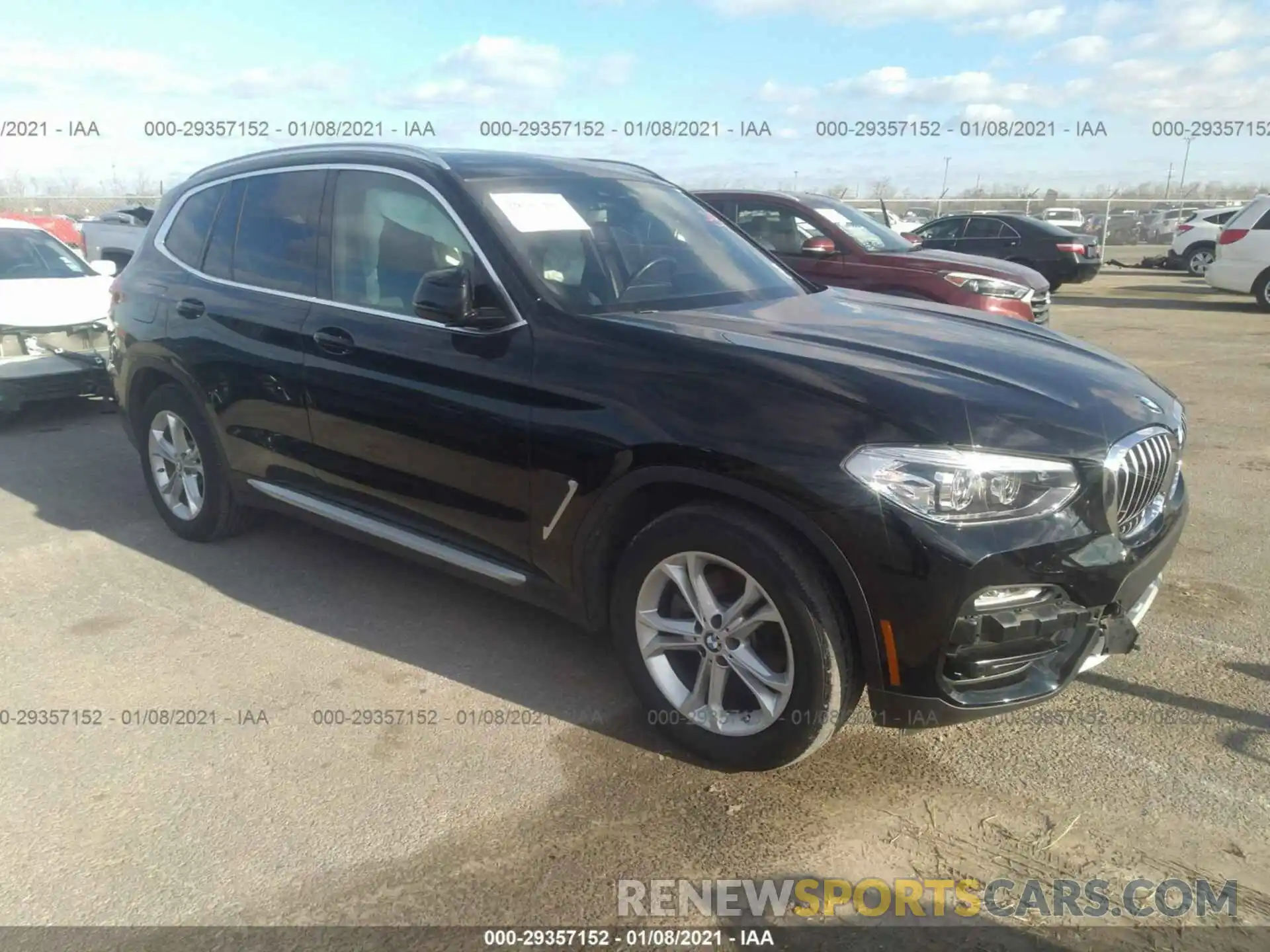 1 Photograph of a damaged car 5UXTR7C58KLR49864 BMW X3 2019