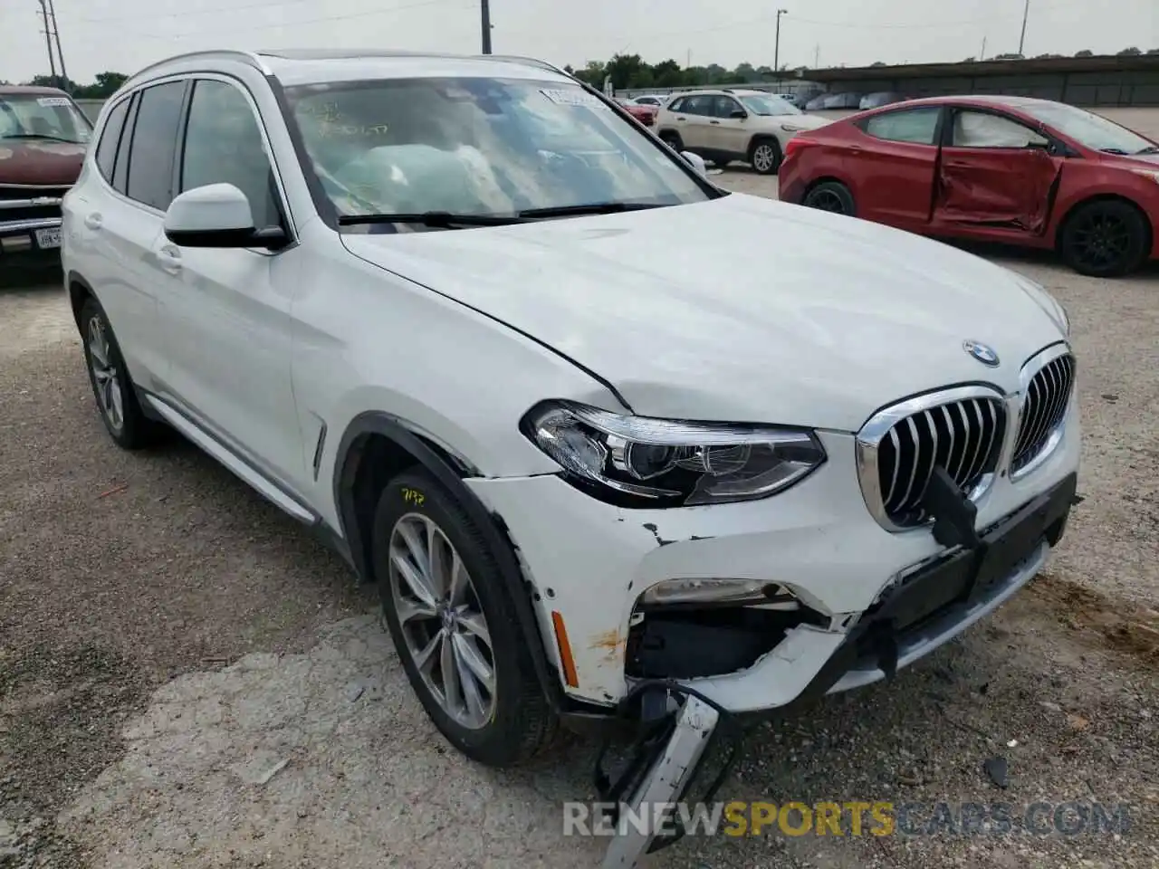 1 Photograph of a damaged car 5UXTR7C58KLR52697 BMW X3 2019