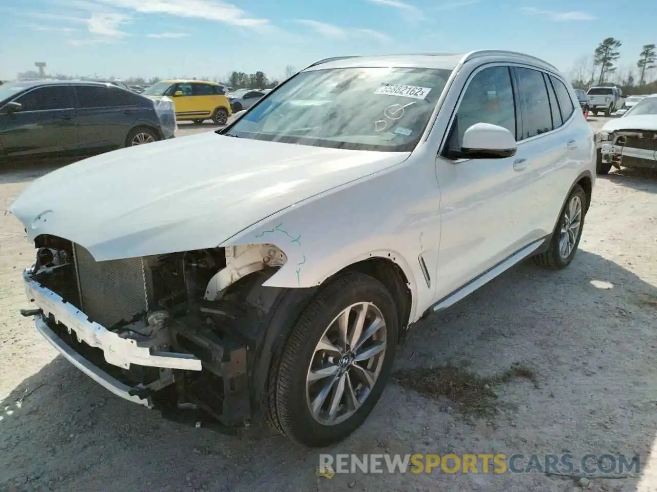 2 Photograph of a damaged car 5UXTR7C59KLE93747 BMW X3 2019