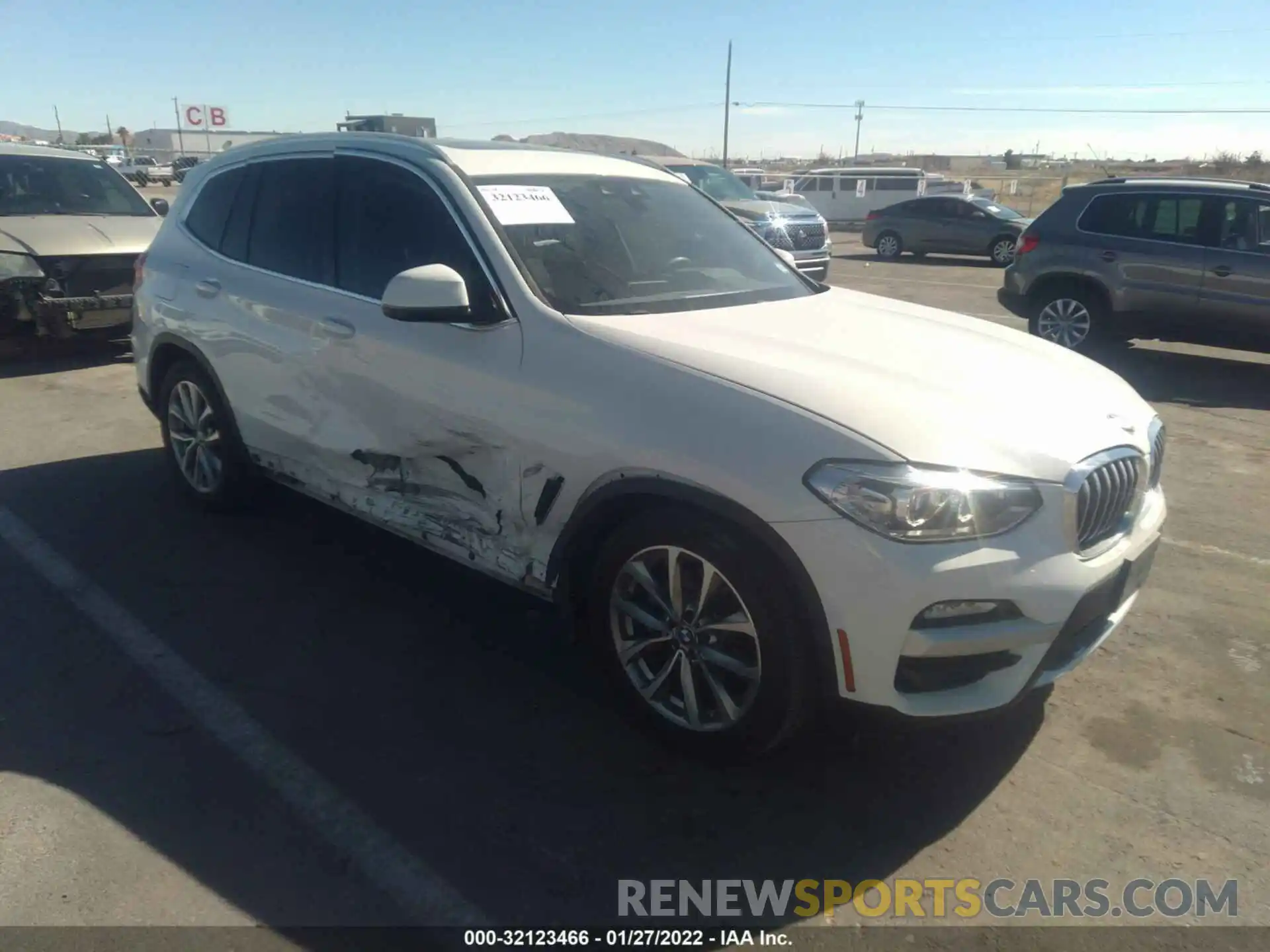 1 Photograph of a damaged car 5UXTR7C59KLE94641 BMW X3 2019