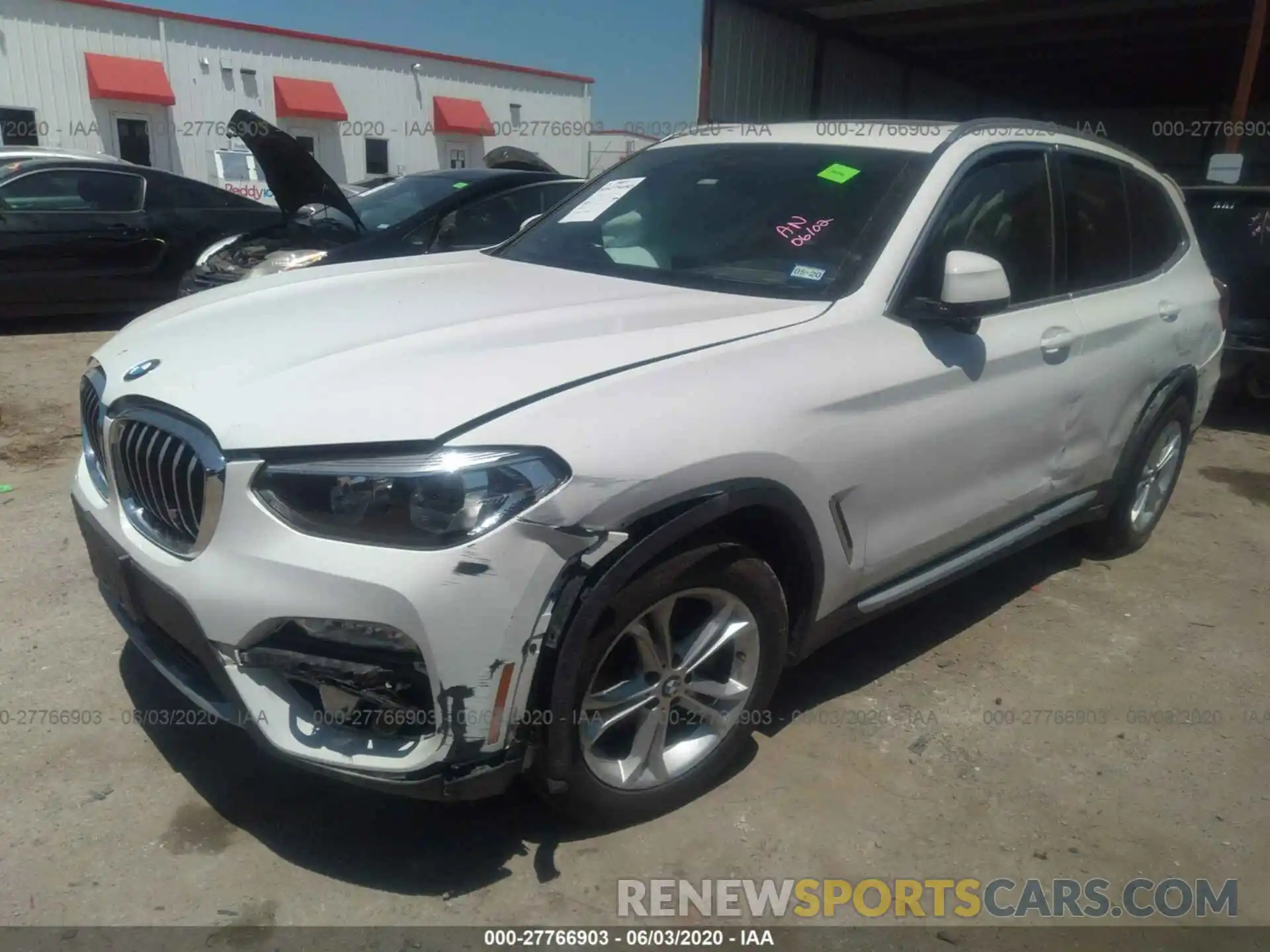 2 Photograph of a damaged car 5UXTR7C59KLF25032 BMW X3 2019