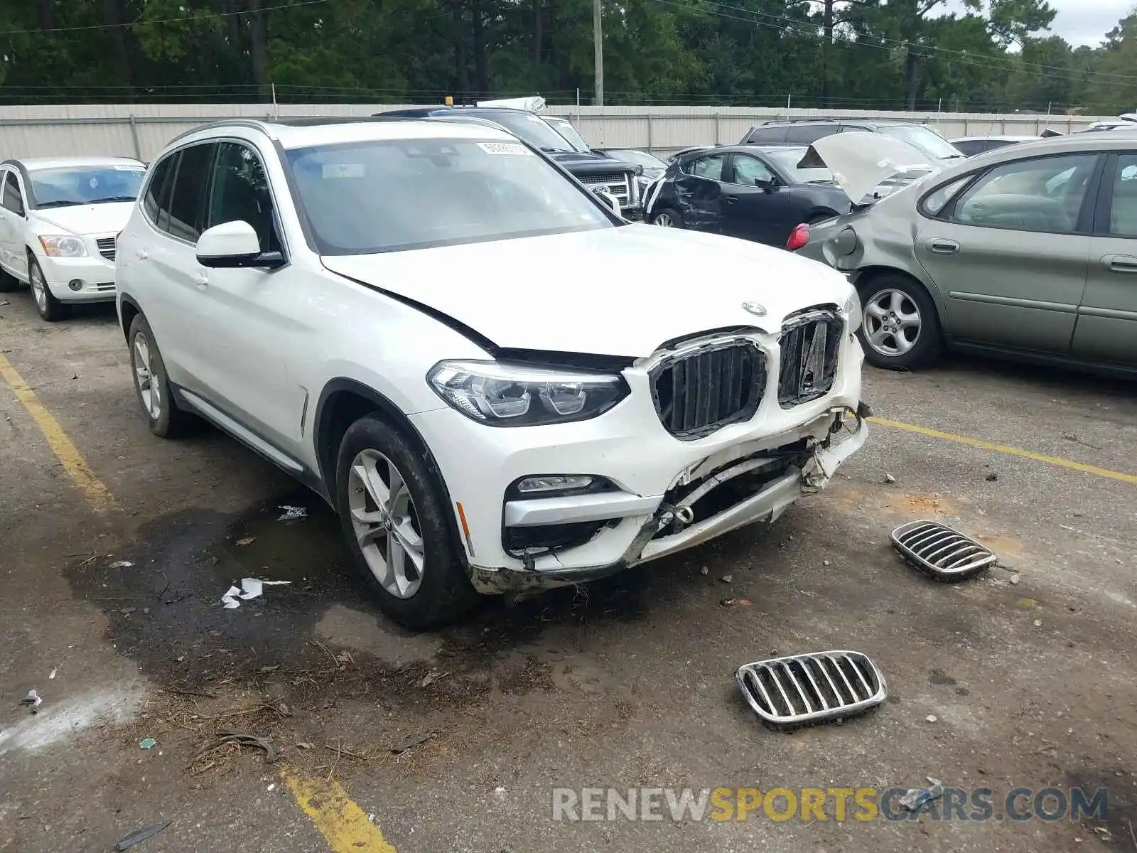 1 Photograph of a damaged car 5UXTR7C59KLF28156 BMW X3 2019