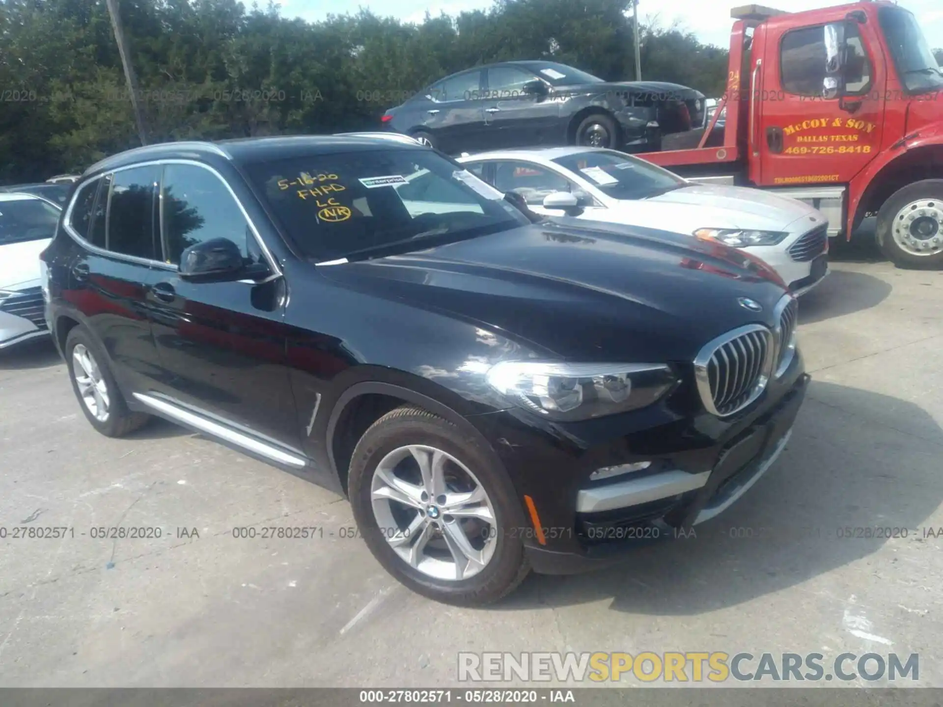 1 Photograph of a damaged car 5UXTR7C59KLF28707 BMW X3 2019