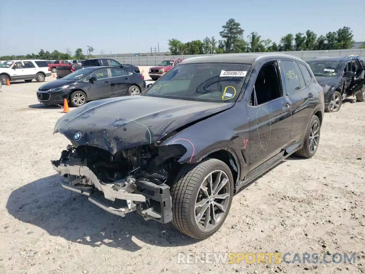 2 Photograph of a damaged car 5UXTR7C59KLF29758 BMW X3 2019