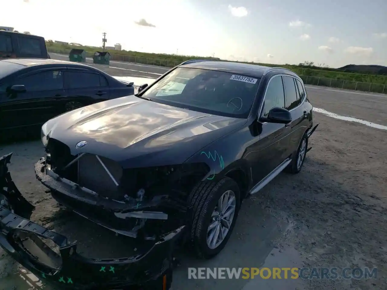 2 Photograph of a damaged car 5UXTR7C59KLF31493 BMW X3 2019