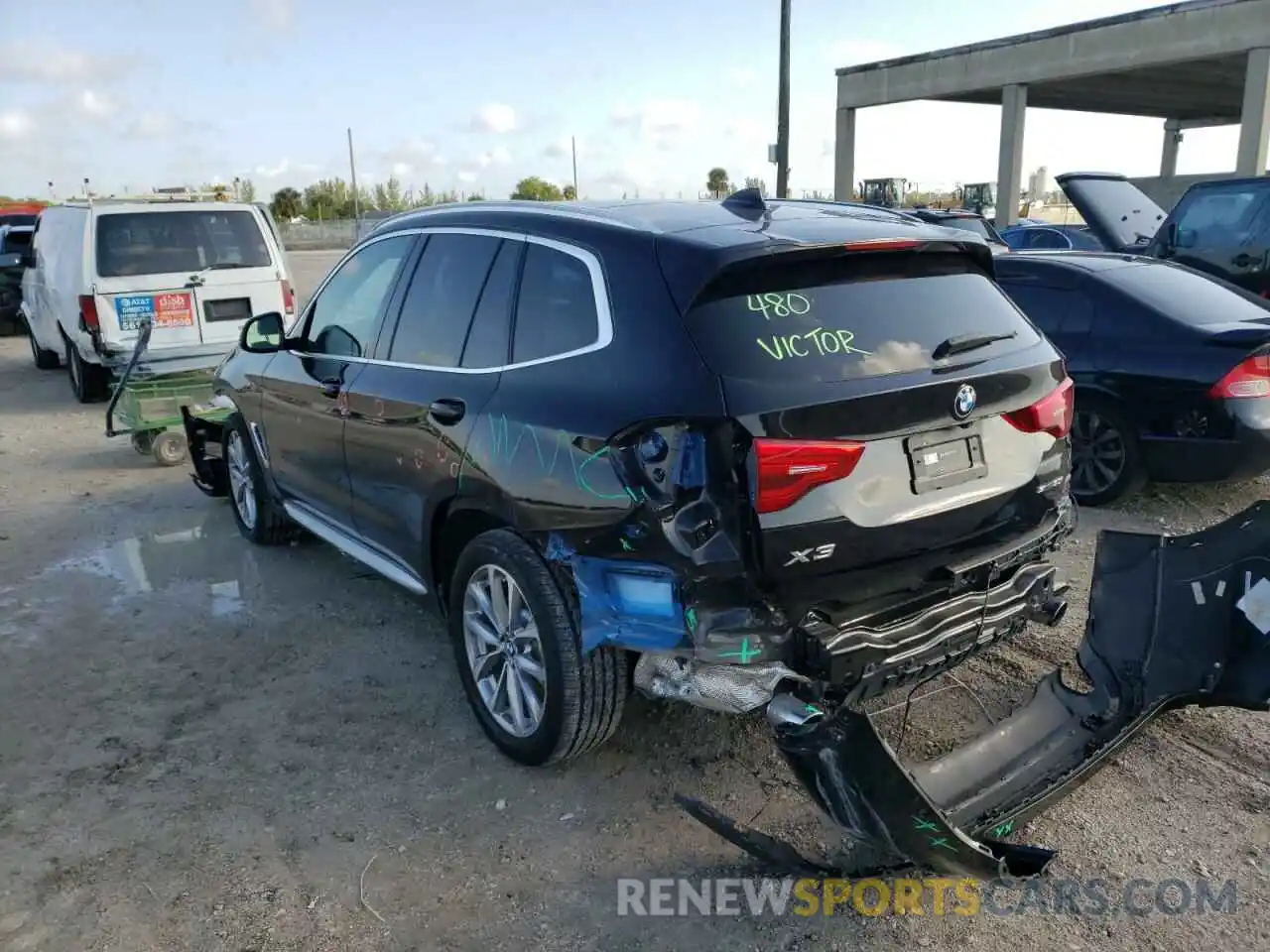 3 Photograph of a damaged car 5UXTR7C59KLF31493 BMW X3 2019