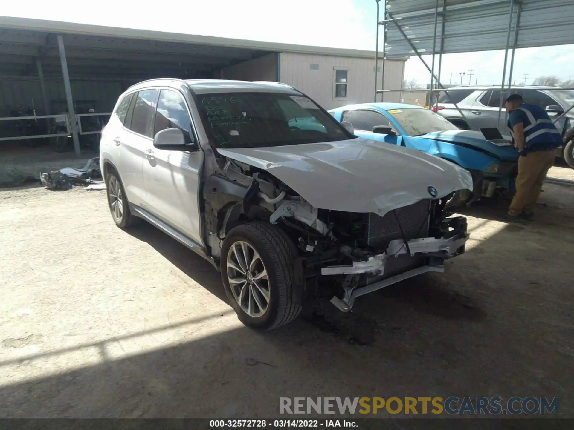 1 Photograph of a damaged car 5UXTR7C59KLF32837 BMW X3 2019