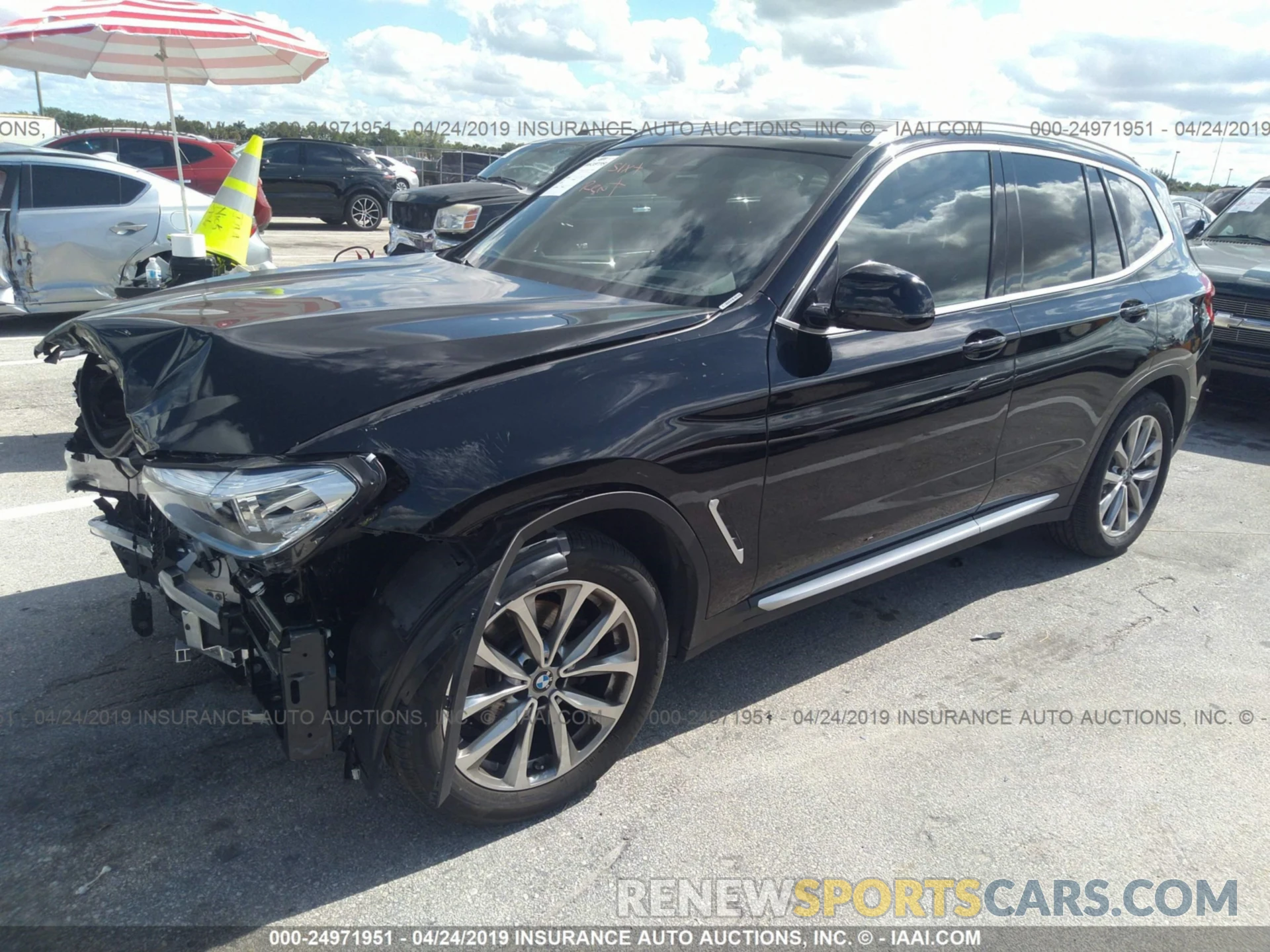 2 Photograph of a damaged car 5UXTR7C59KLF33129 BMW X3 2019