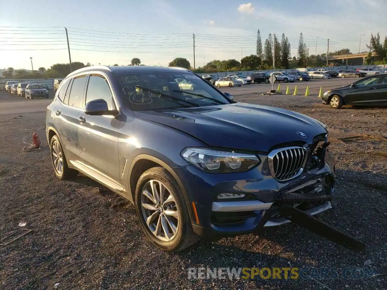 1 Photograph of a damaged car 5UXTR7C59KLF33437 BMW X3 2019