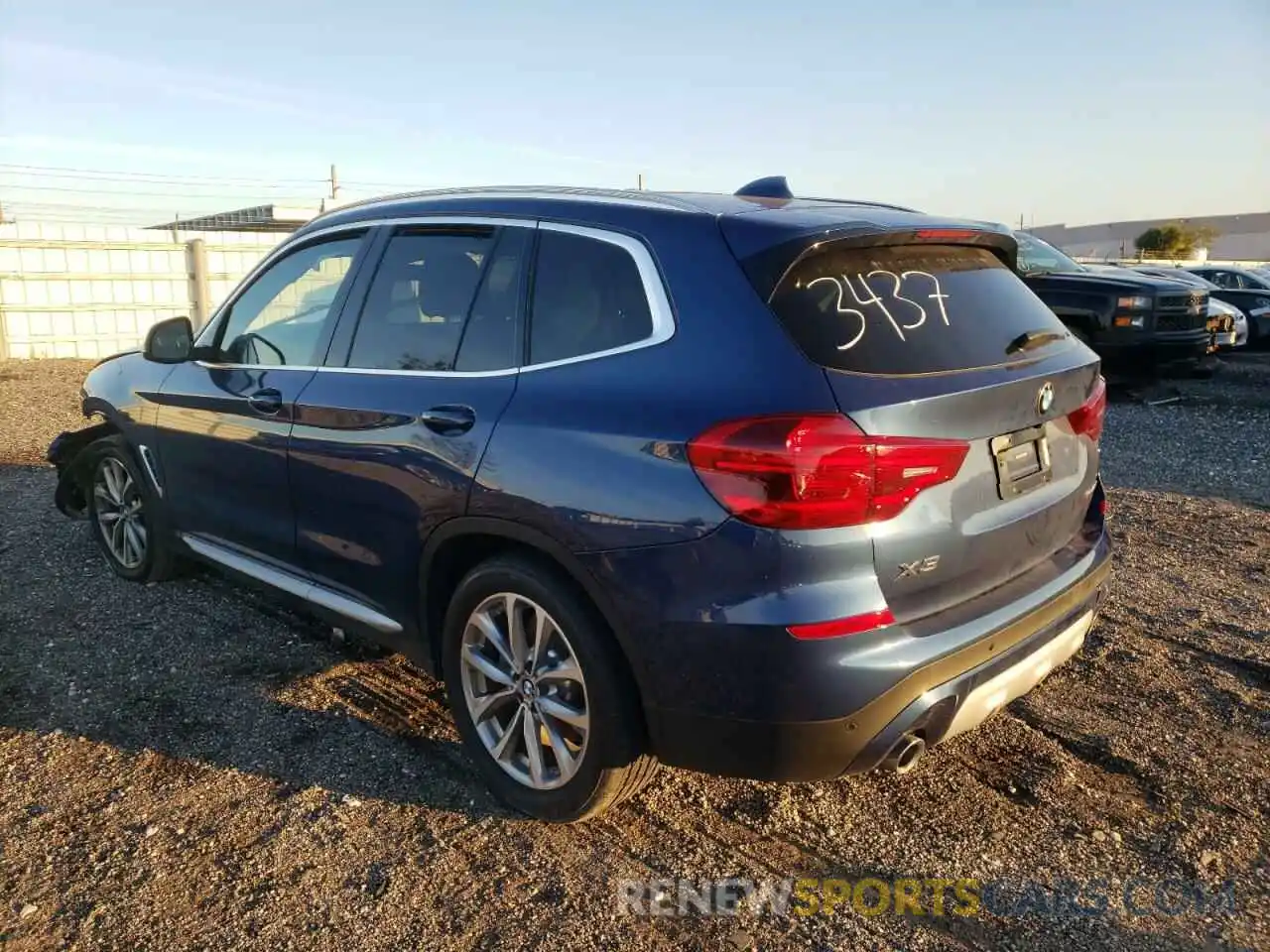 3 Photograph of a damaged car 5UXTR7C59KLF33437 BMW X3 2019