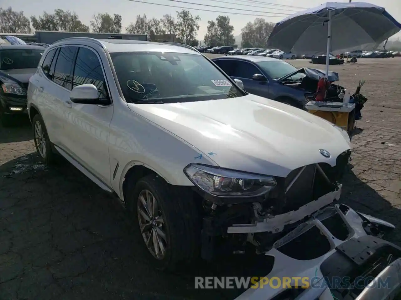 1 Photograph of a damaged car 5UXTR7C59KLF35396 BMW X3 2019